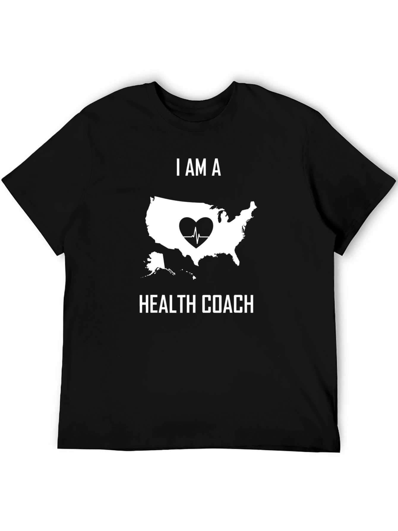 I Am A Health Coach USA Map T-Shirt