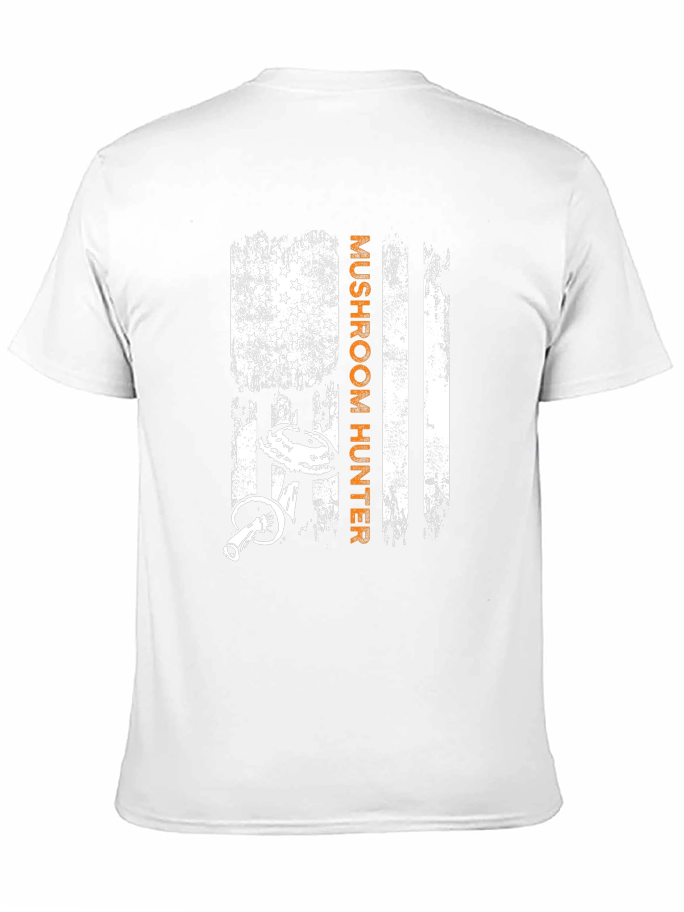 Mushroom Hunter American Flag Graphic T-Shirt