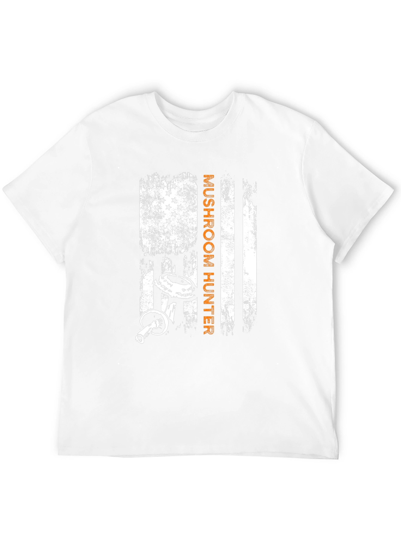 Mushroom Hunter American Flag Graphic T-Shirt