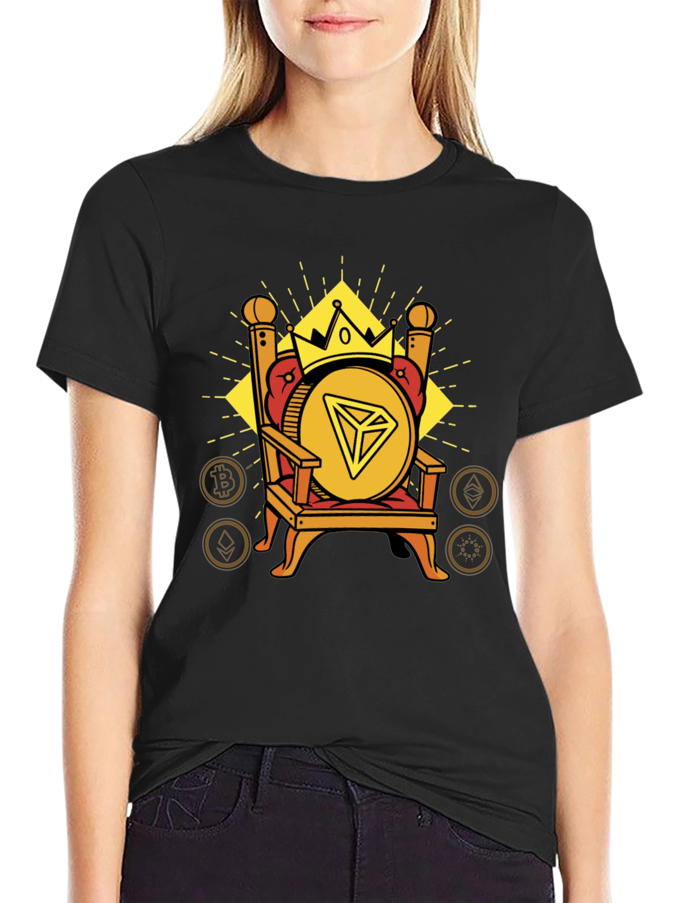 Crypto King T-Shirt - Throne Design