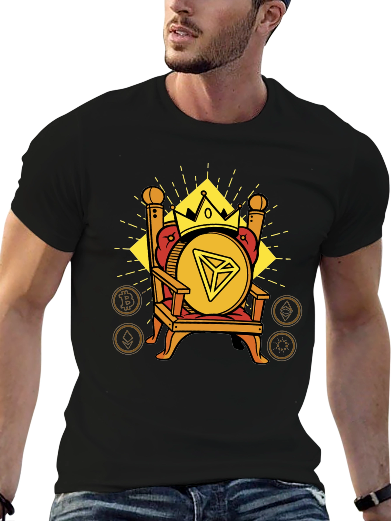 Crypto King T-Shirt - Throne Design