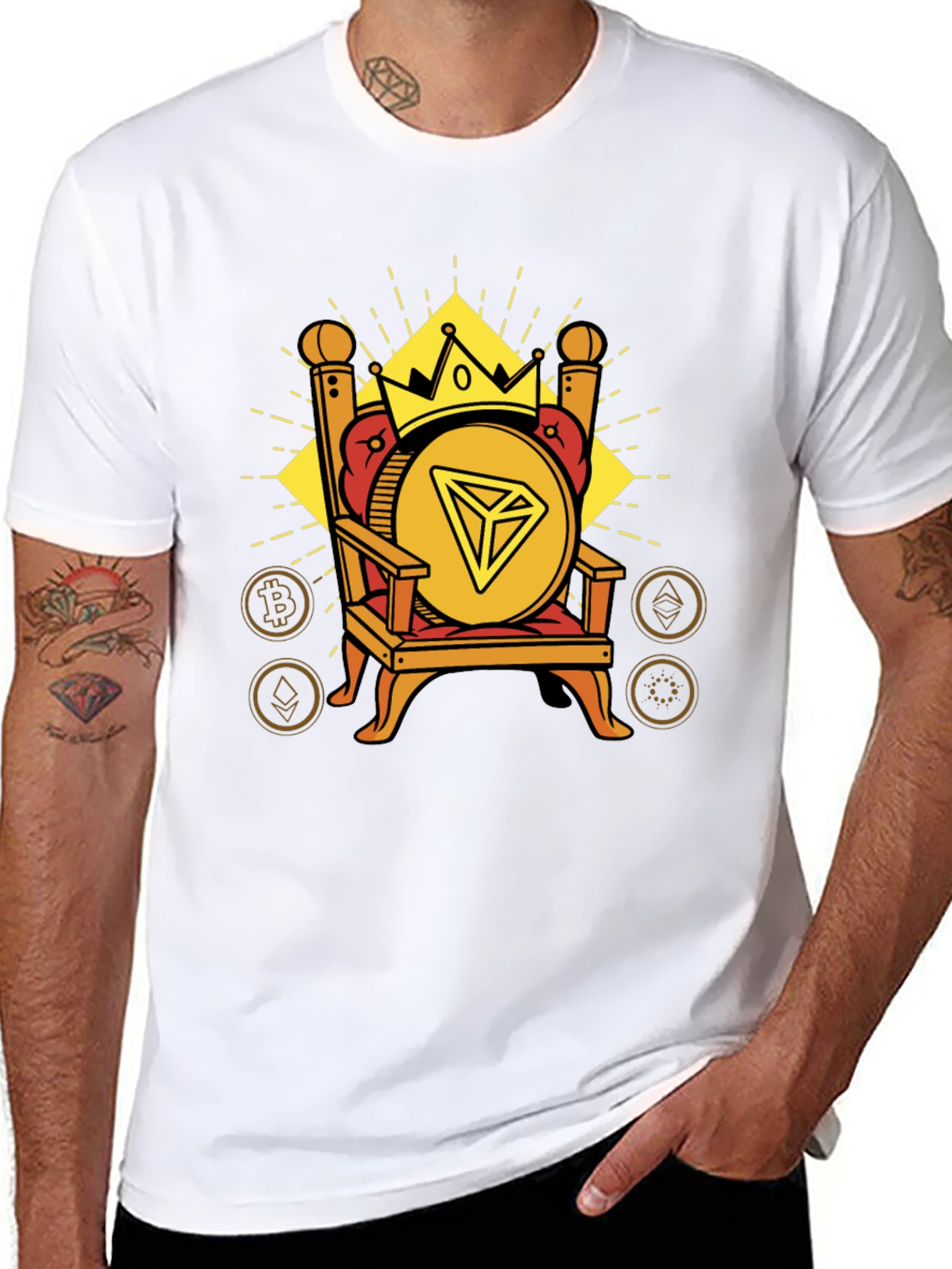 Crypto King T-Shirt - Throne Design
