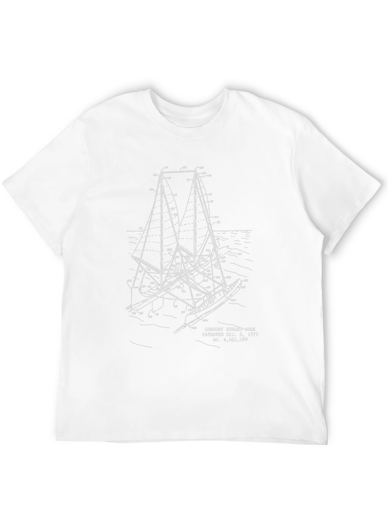 Sailing Patent Graphic T-Shirt