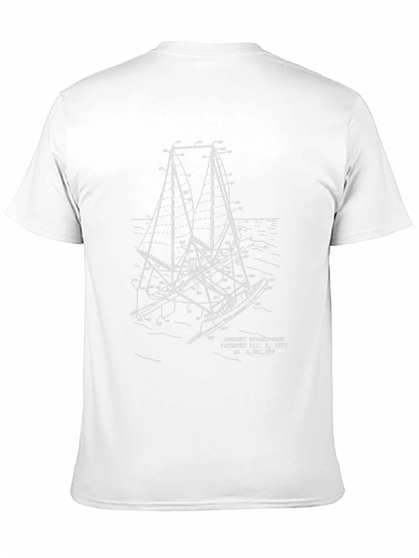 Sailing Patent Graphic T-Shirt
