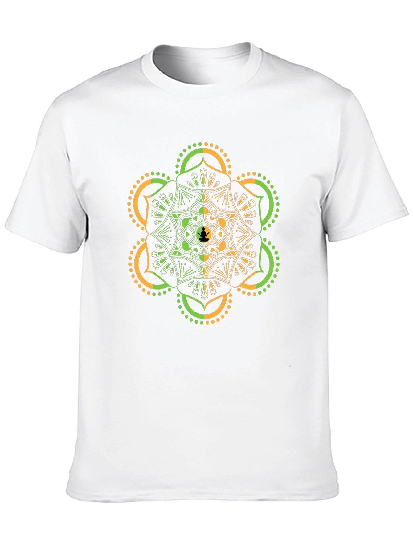 Mandala Graphic Tee - Black Yoga T-Shirt