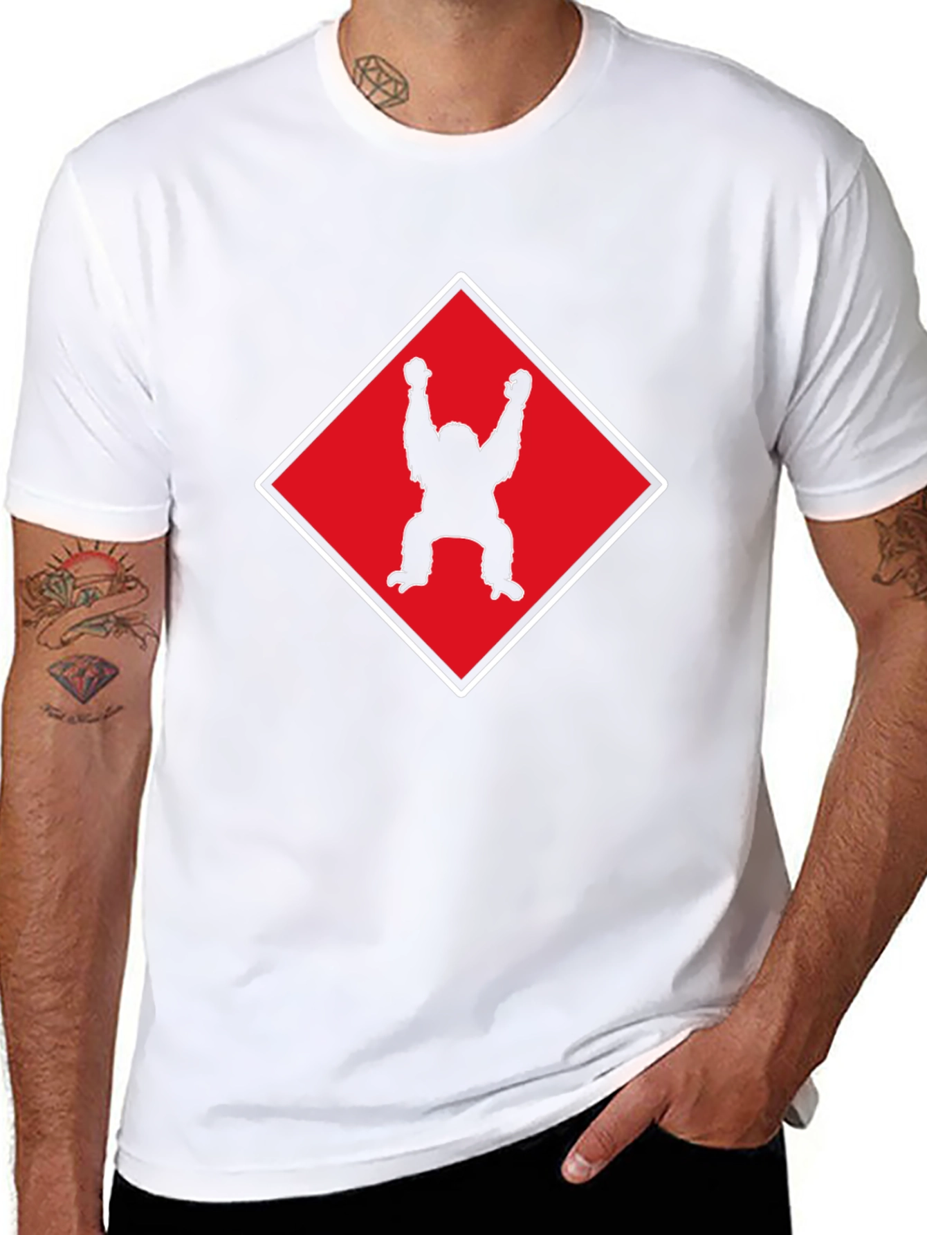 Orangutan Silhouette Graphic Tee - Black
