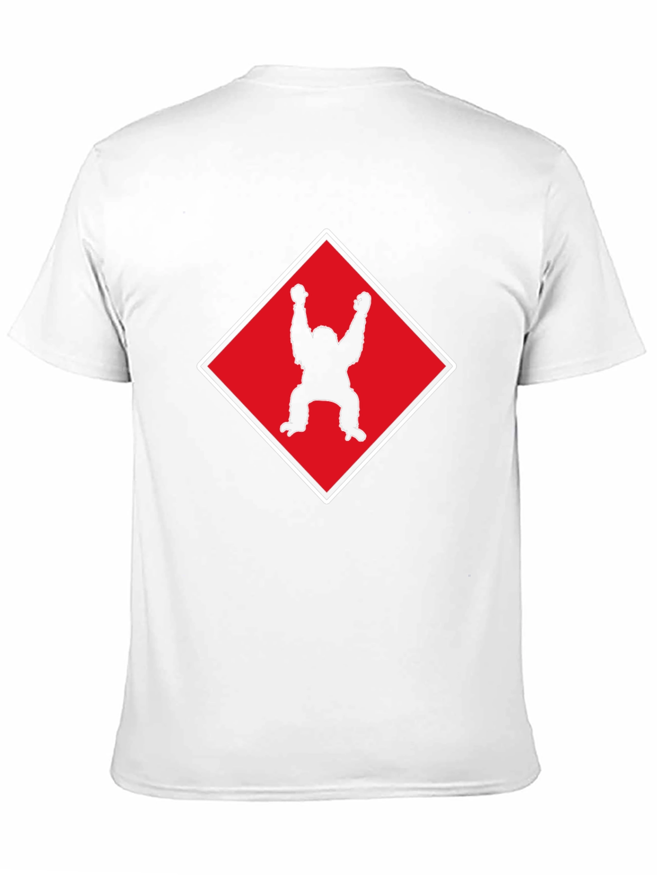 Orangutan Silhouette Graphic Tee - Black