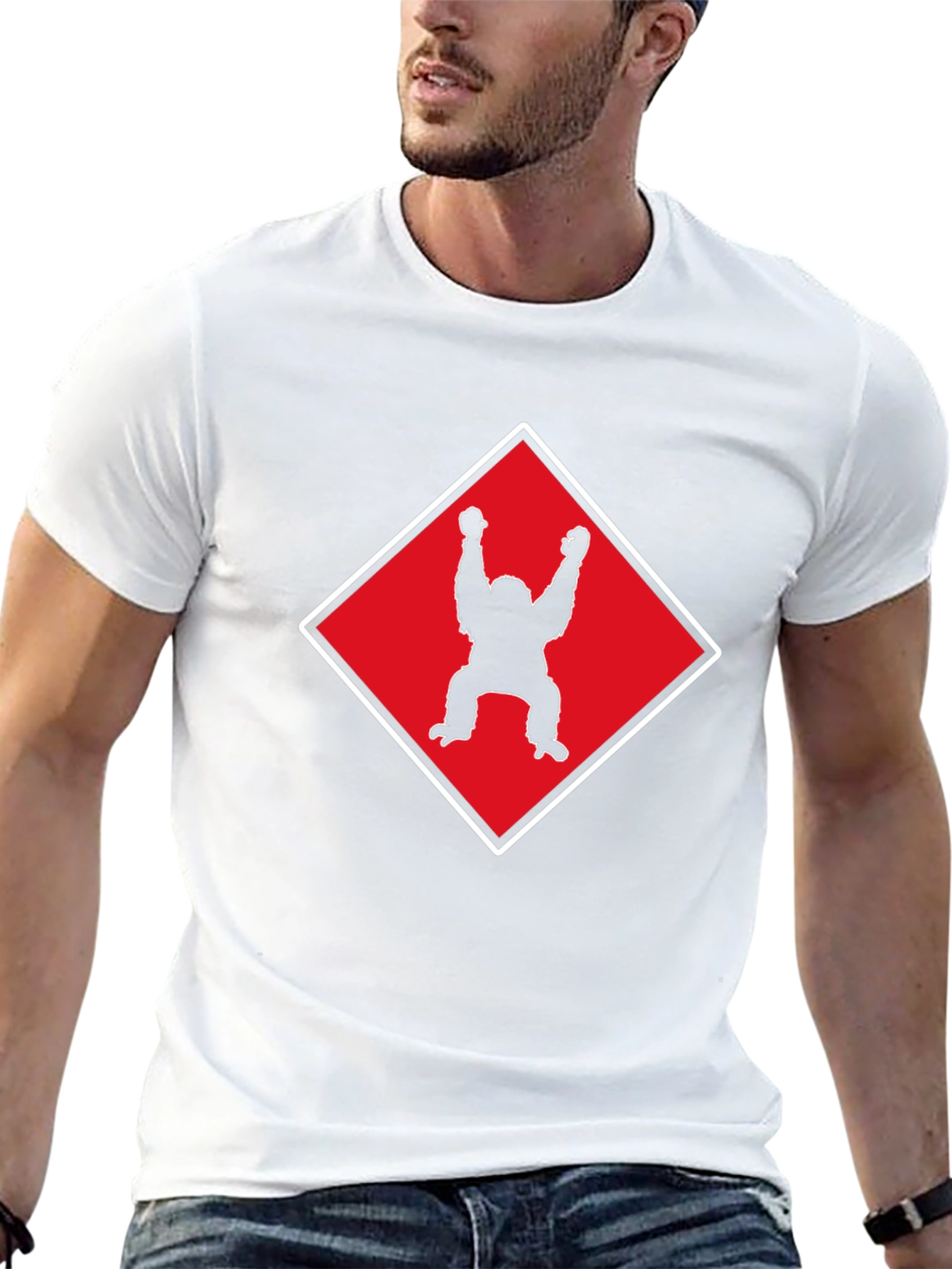 Orangutan Silhouette Graphic Tee - Black