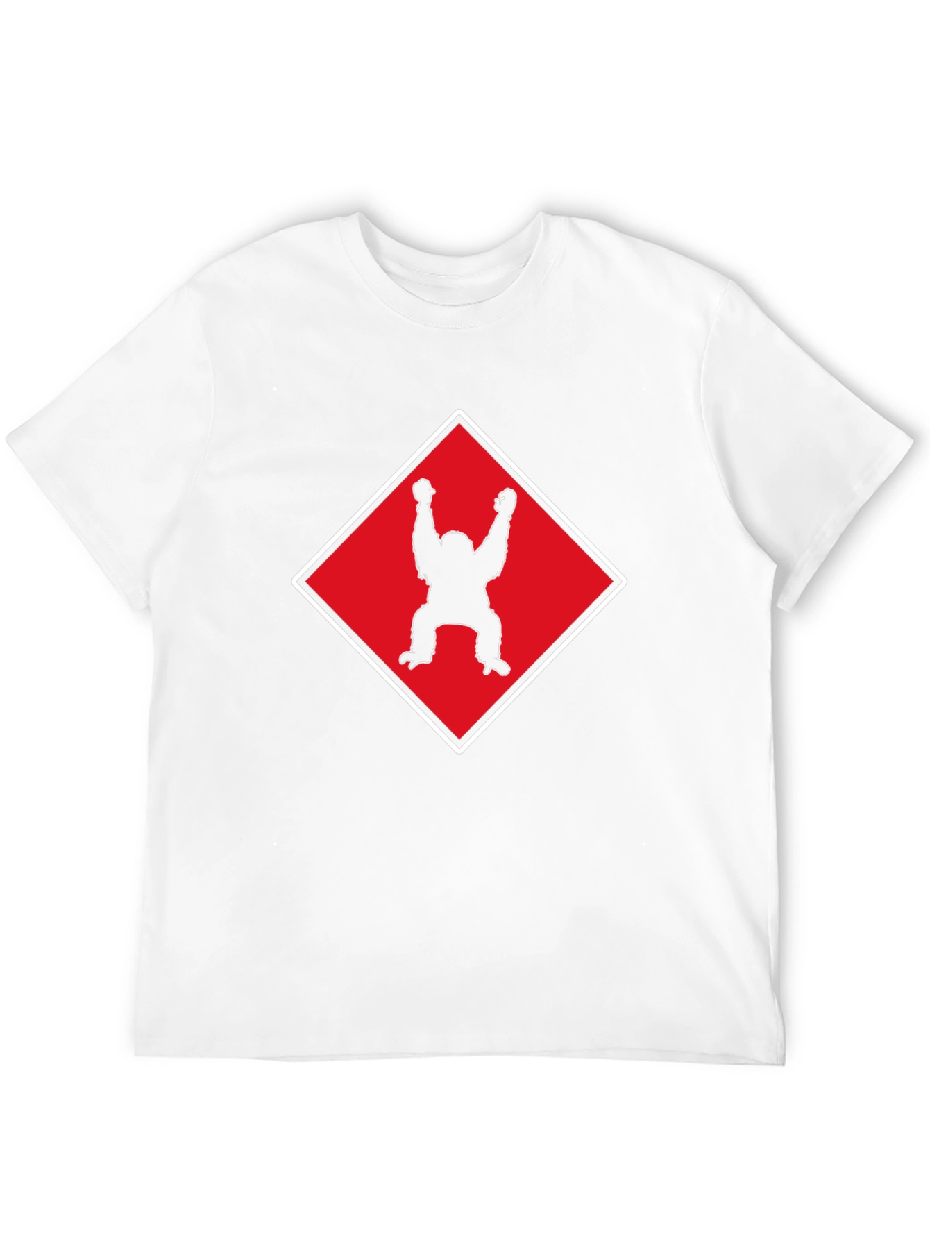 Orangutan Silhouette Graphic Tee - Black