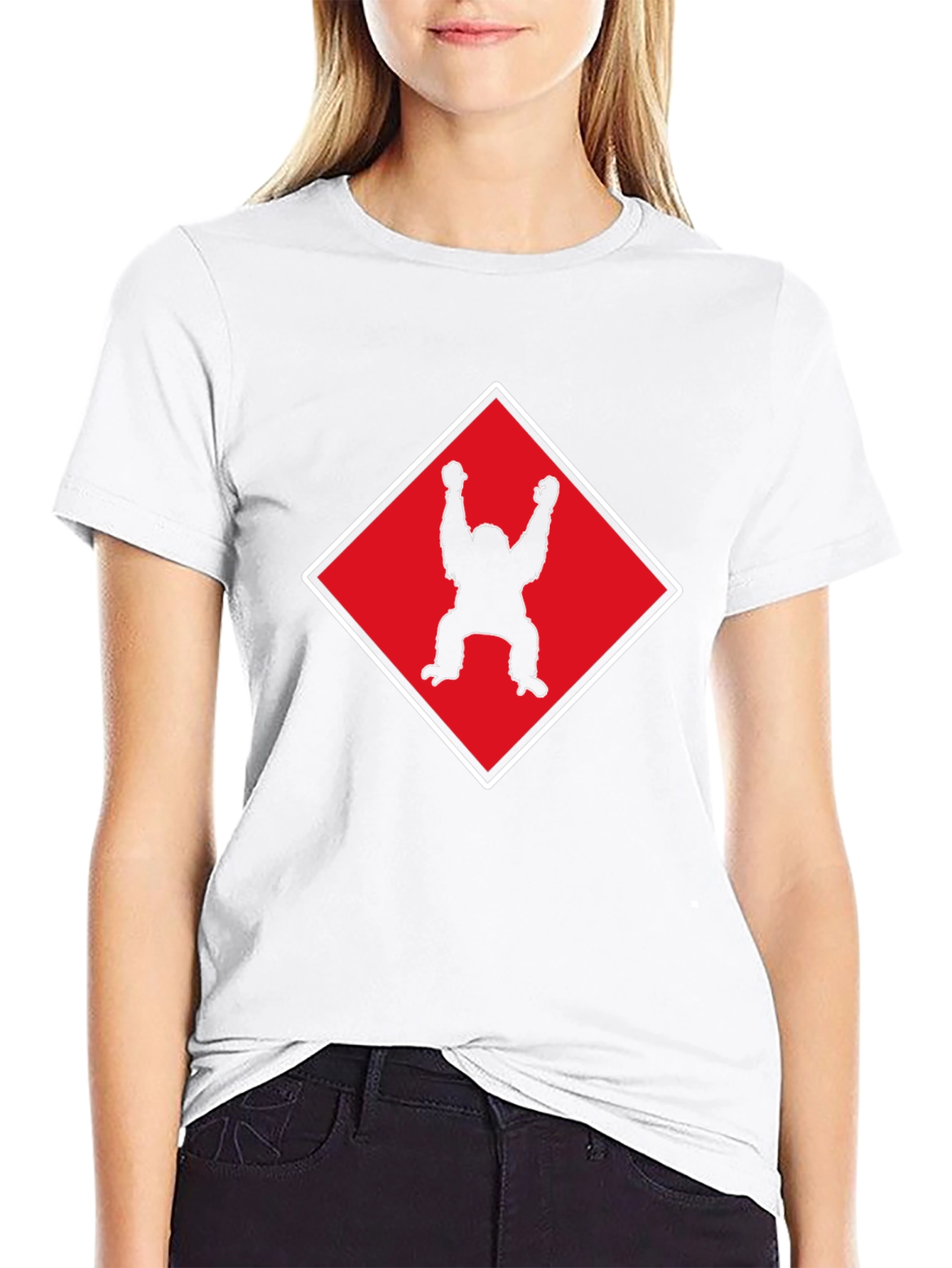 Orangutan Silhouette Graphic Tee - Black