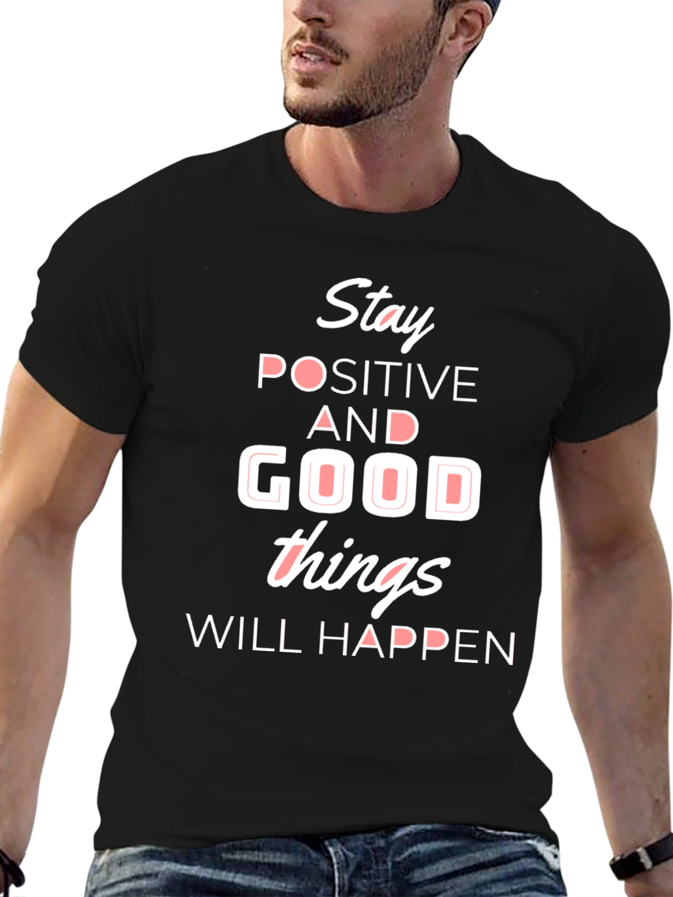 Stay Positive Graphic T-Shirt