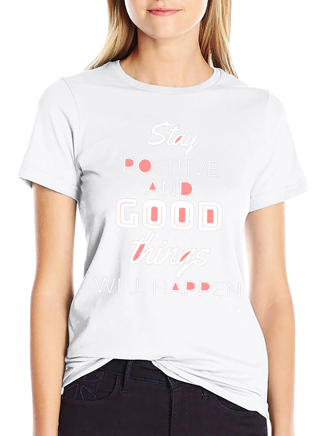 Stay Positive Graphic T-Shirt