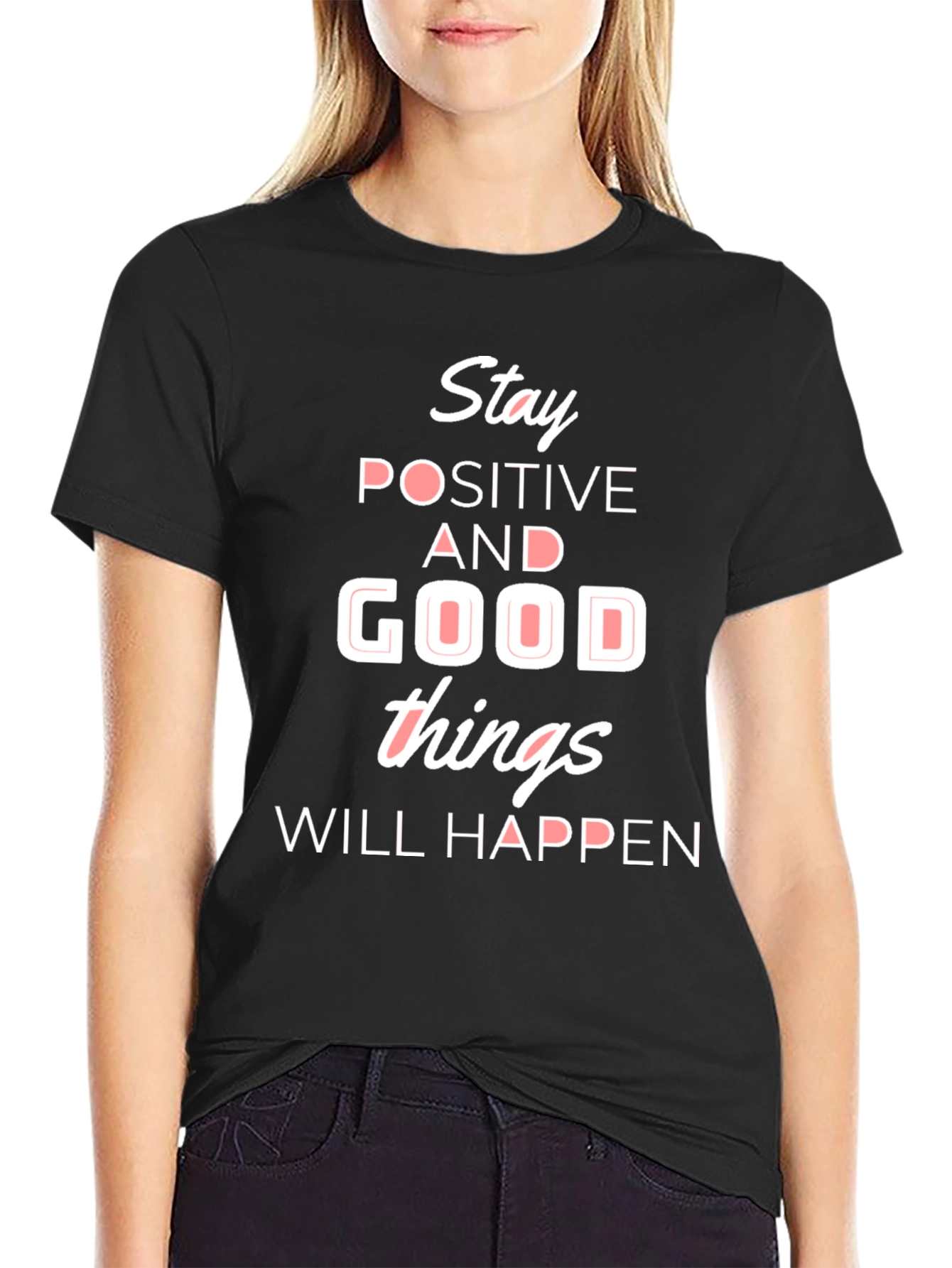 Stay Positive Graphic T-Shirt