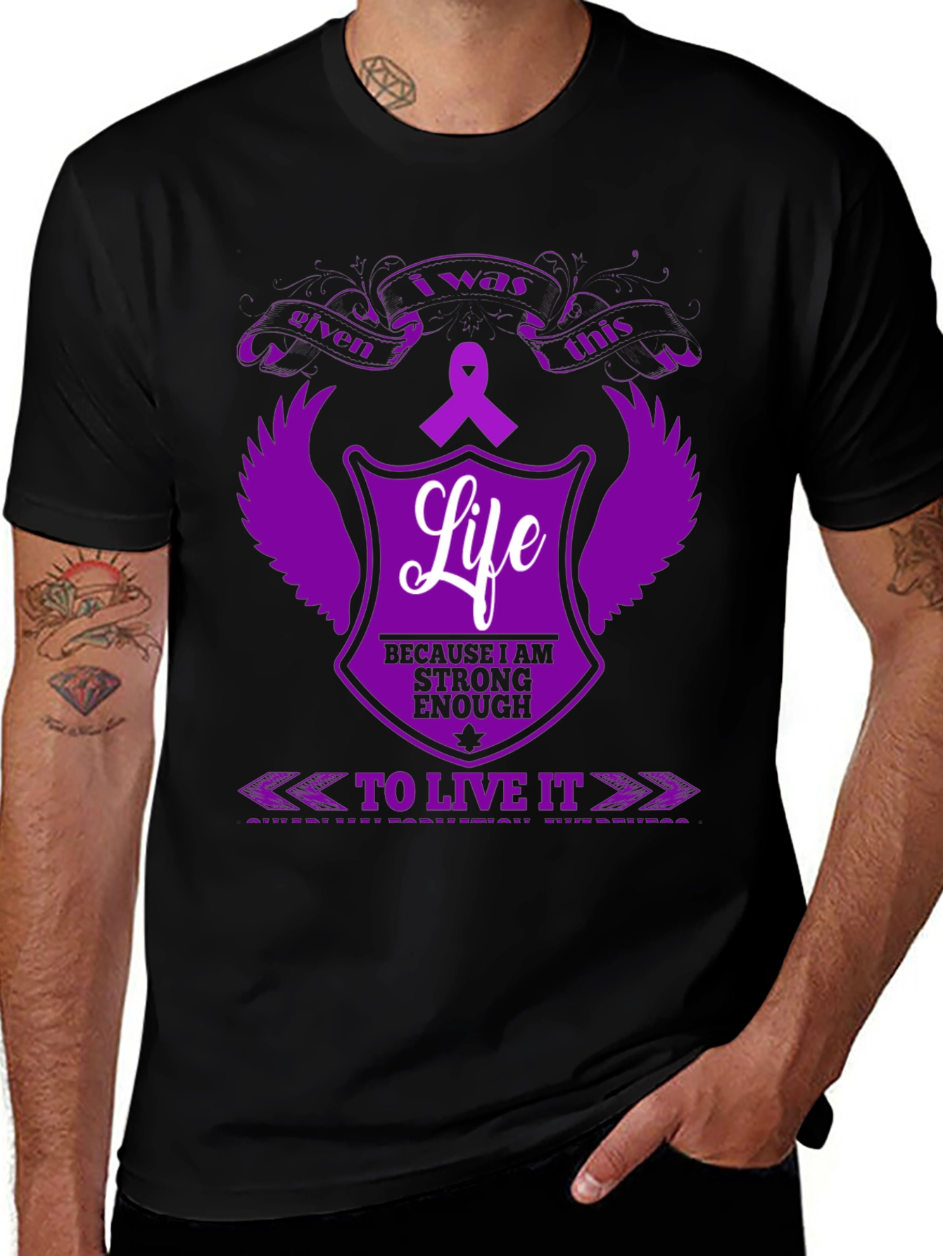 Strong Enough Life Awareness Tee