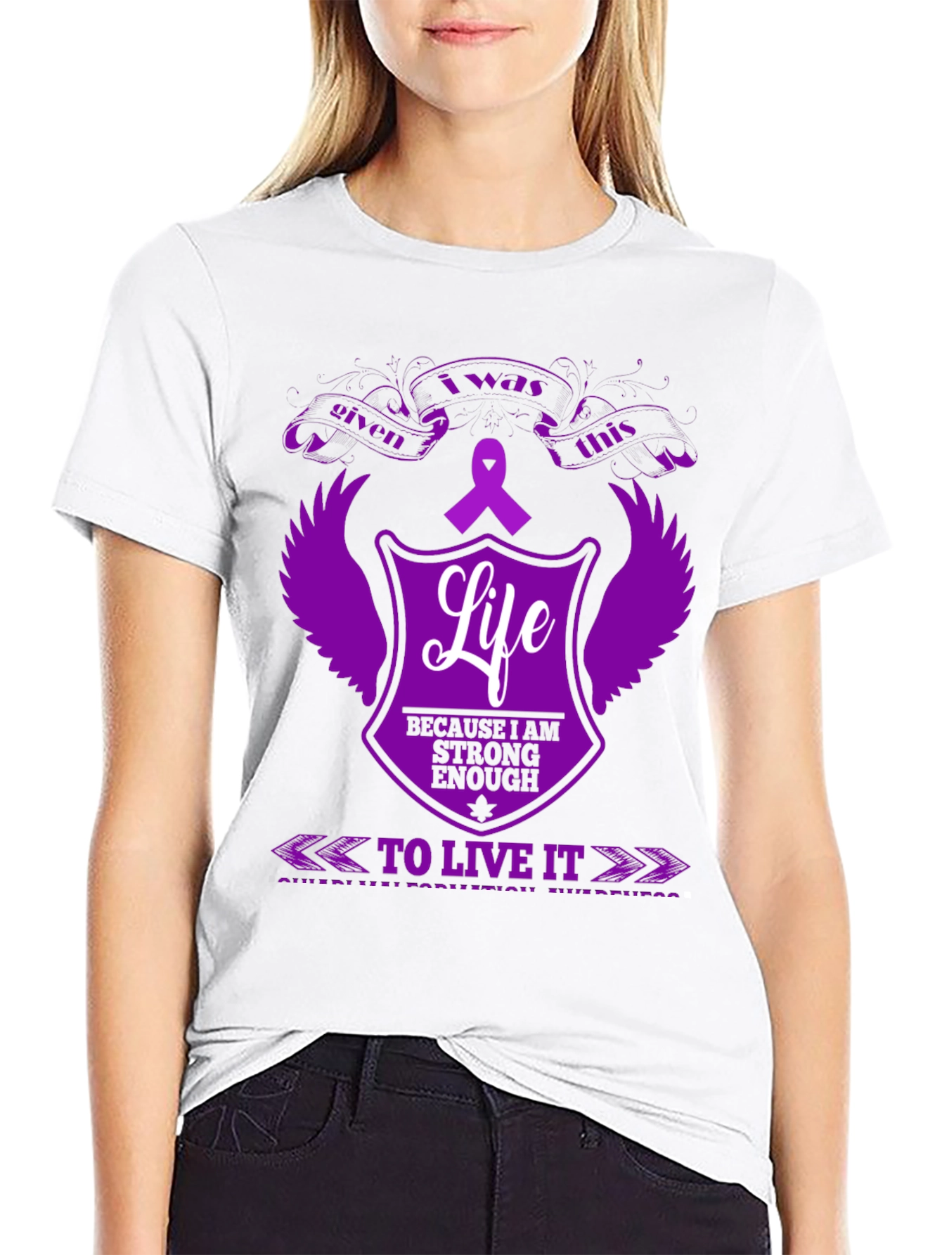 Strong Enough Life Awareness Tee