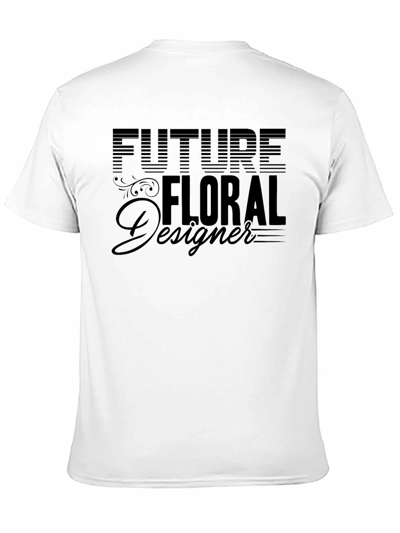 Future Floral Designer Black T-Shirt
