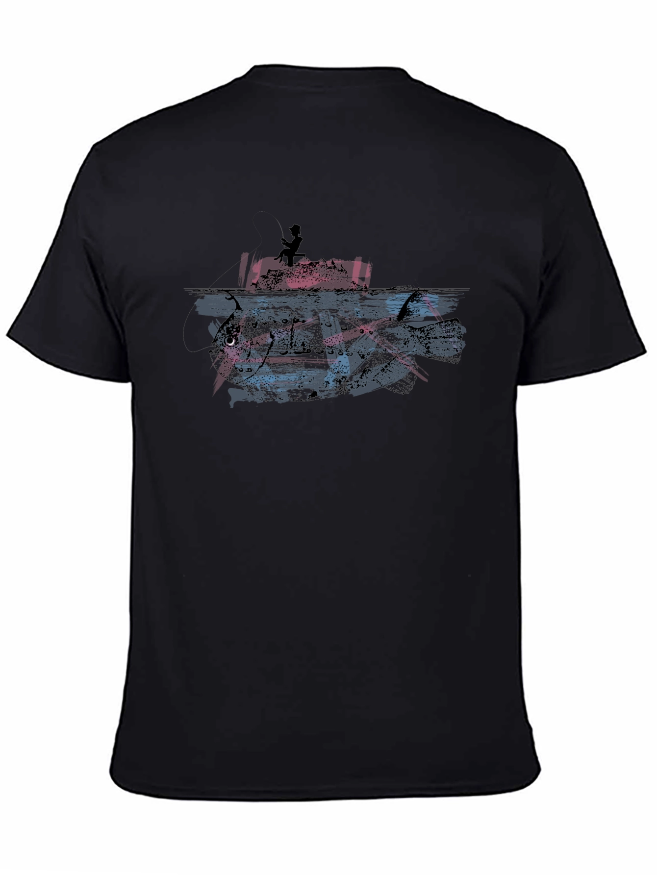 Fishing T-Shirt: Angler vs. Monster Fish