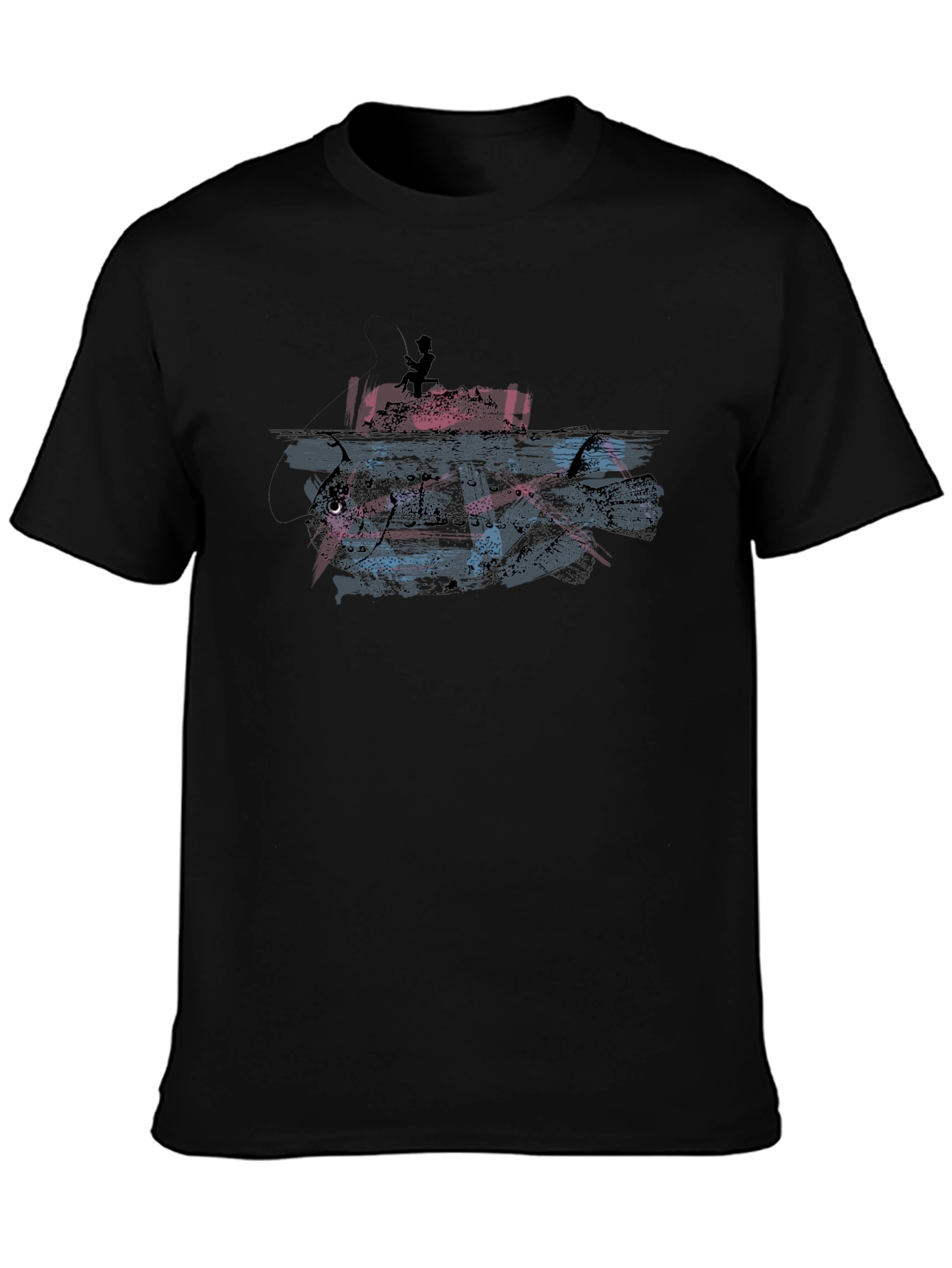 Fishing T-Shirt: Angler vs. Monster Fish