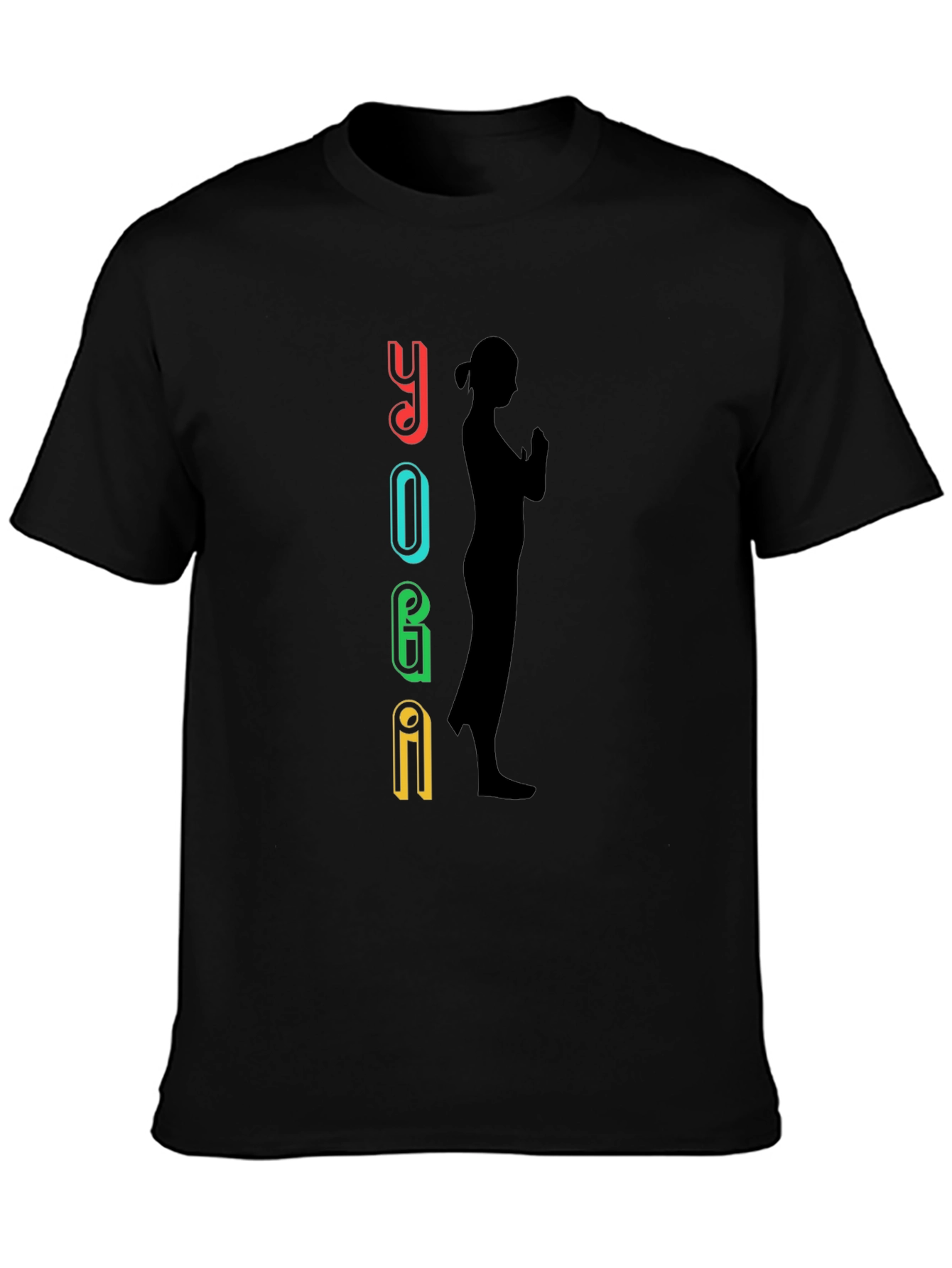 Yoga Graphic Black T-Shirt