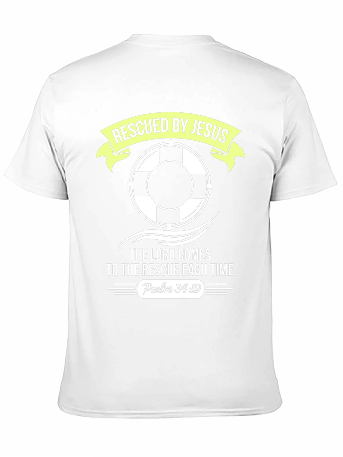 Rescued By Jesus T-Shirt - Religious Graphic Tee