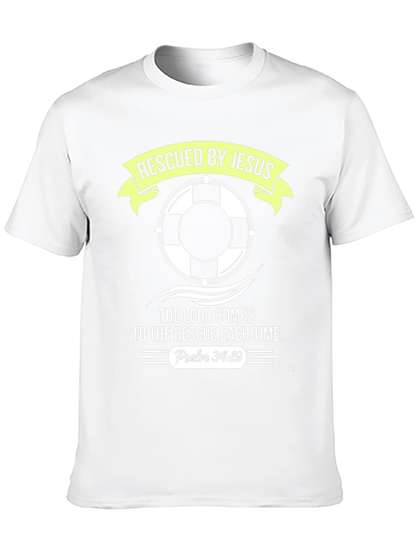 Rescued By Jesus T-Shirt - Religious Graphic Tee