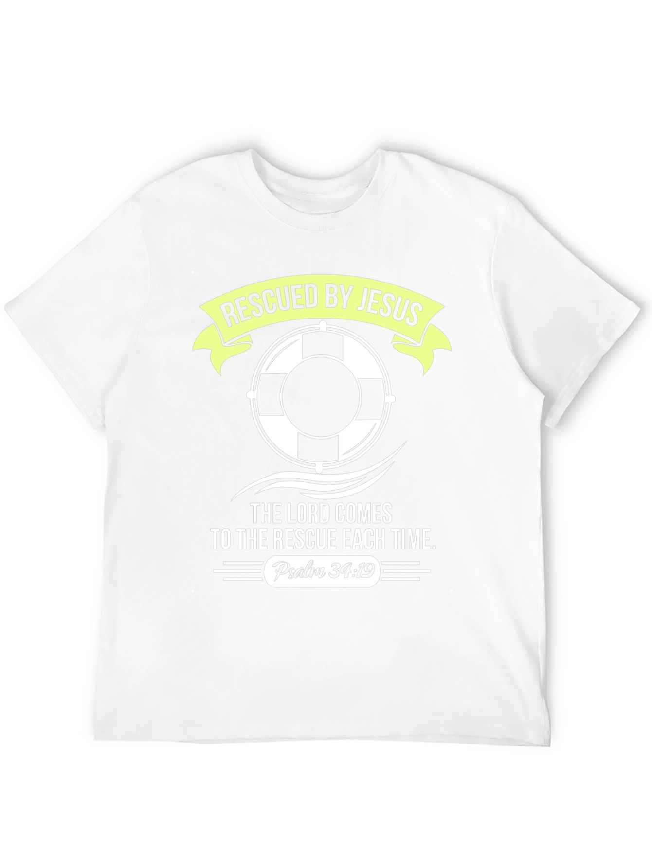Rescued By Jesus T-Shirt - Religious Graphic Tee