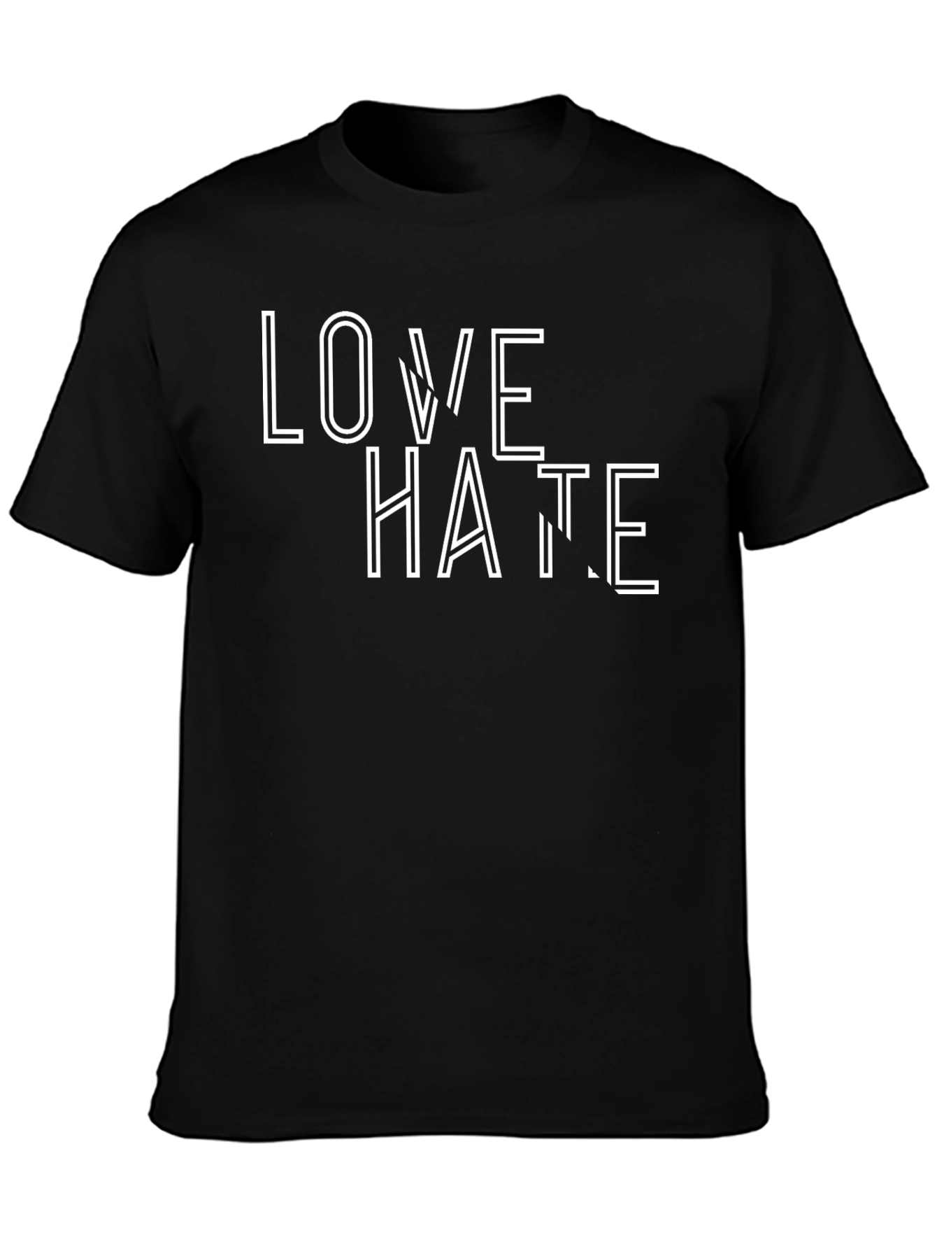 Love Hate Graphic Tee - Stylish Streetwear