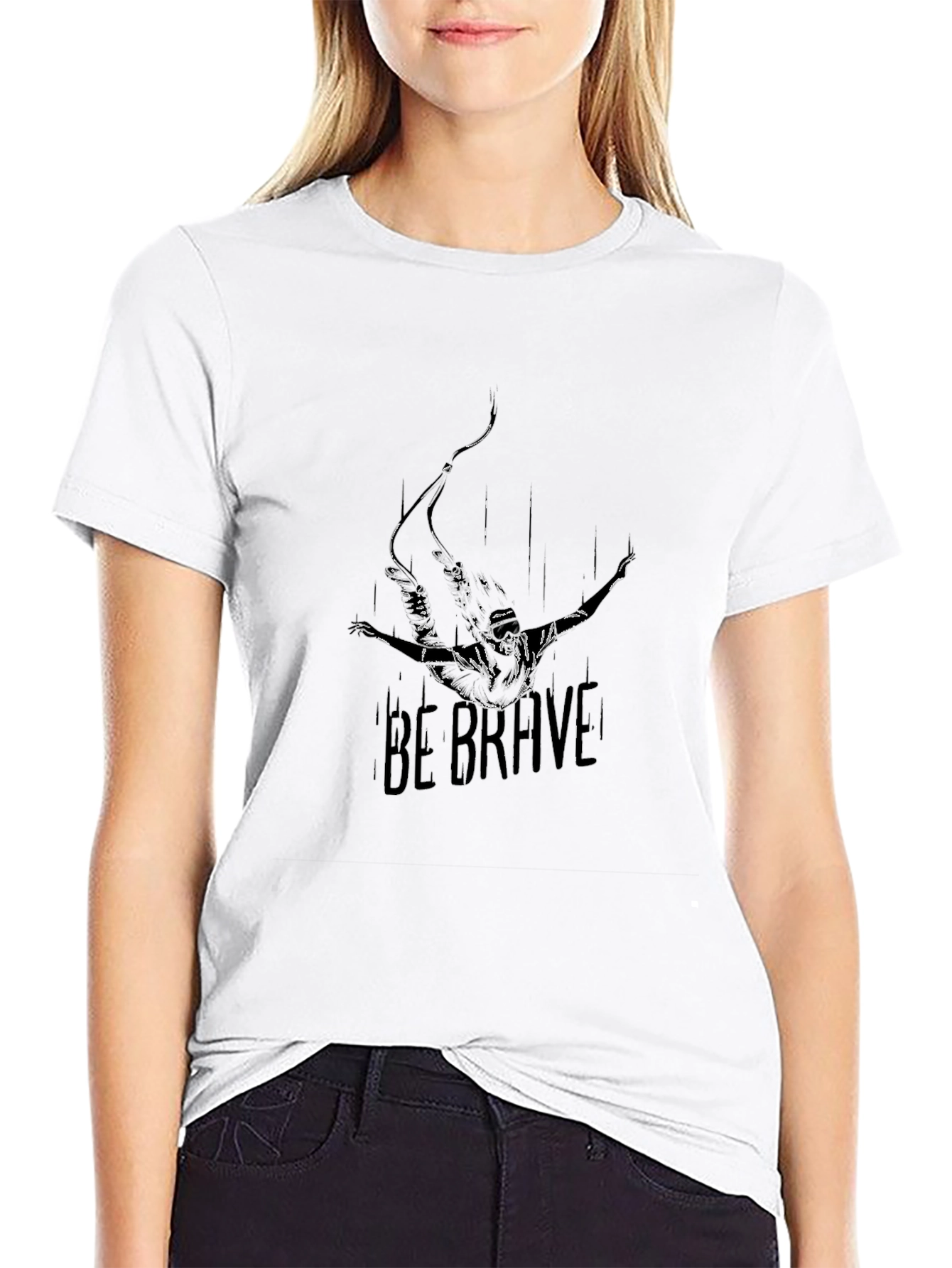 Be Brave Graphic T-Shirt - Black