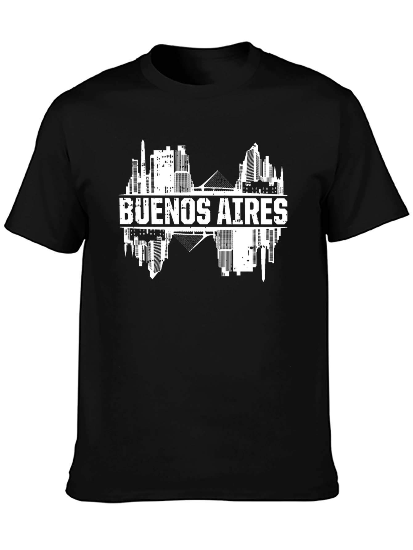 Buenos Aires Skyline Graphic Tee - Black