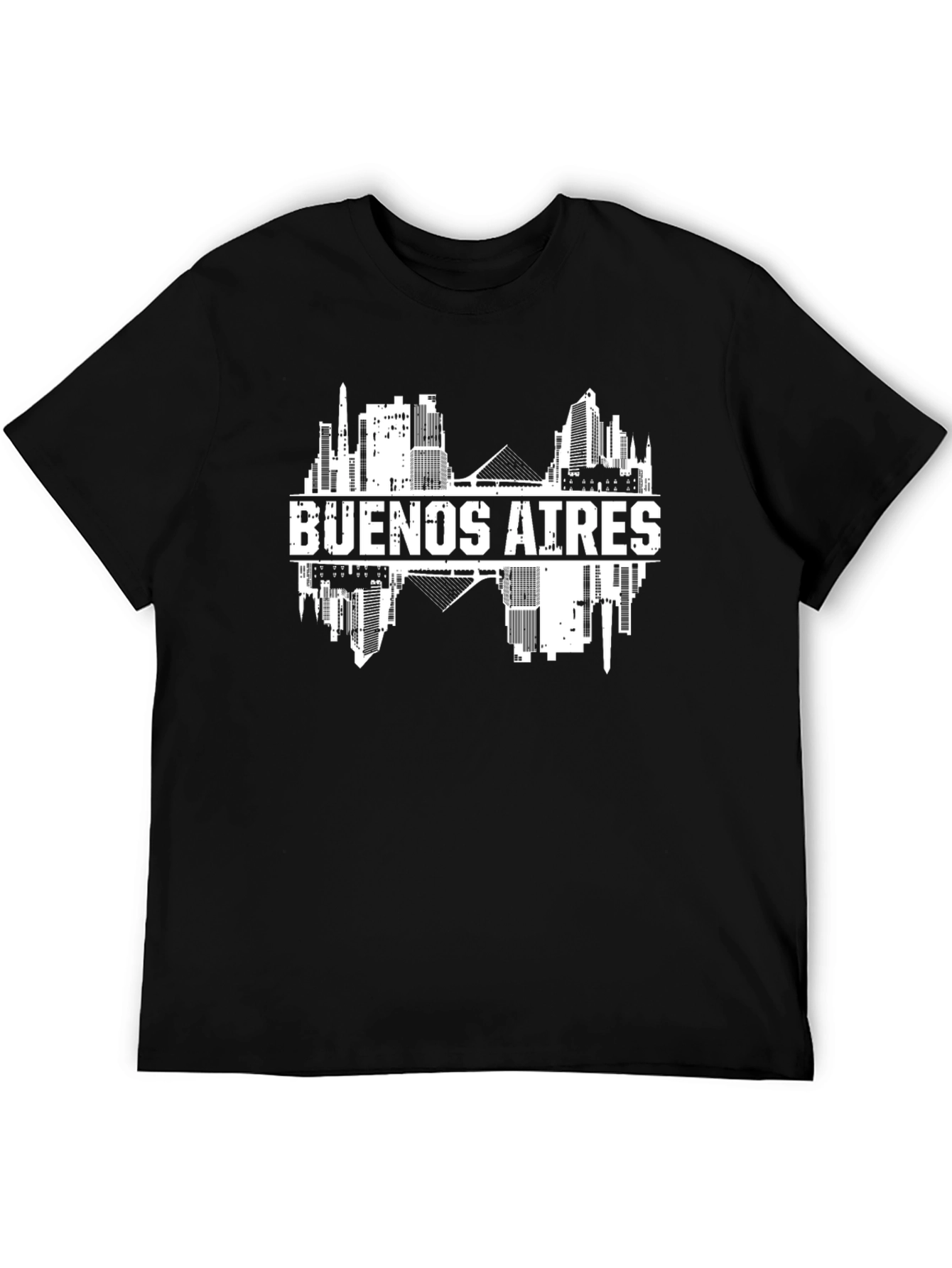 Buenos Aires Skyline Graphic Tee - Black