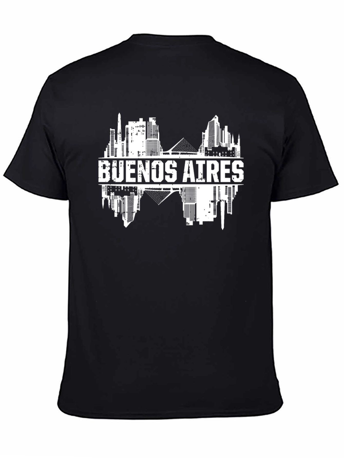 Buenos Aires Skyline Graphic Tee - Black