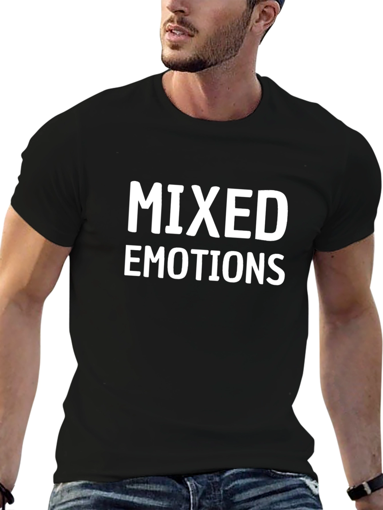Mixed Emotions Graphic Tee - Soft Cotton T-Shirt