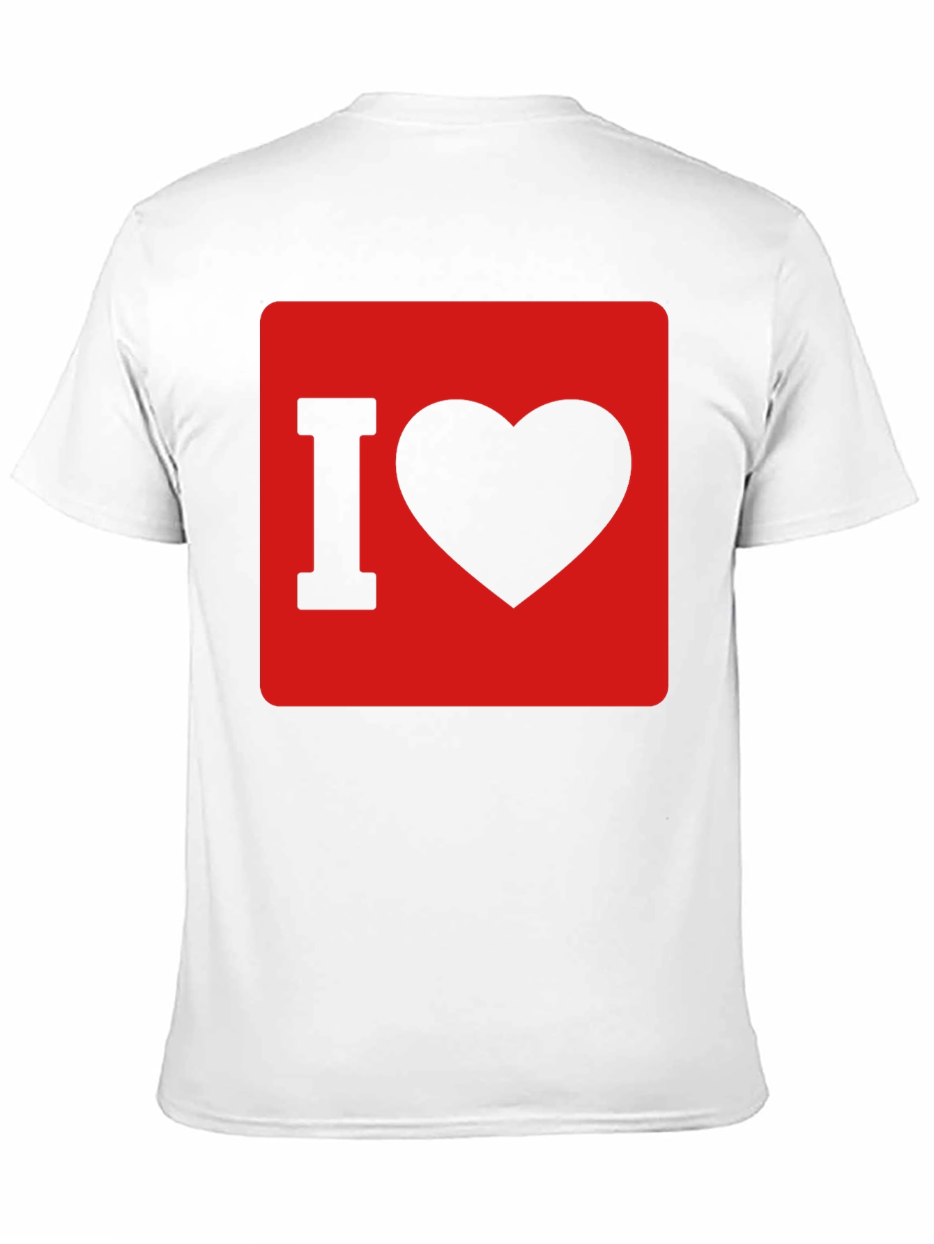 I Love Heart Graphic T-Shirt - Black Cotton Tee