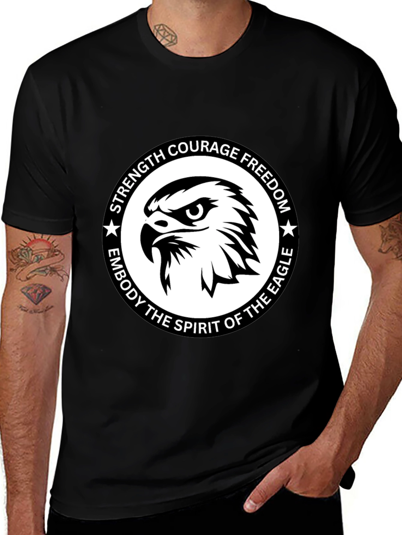 Eagle Spirit Graphic Tee - Strength & Freedom