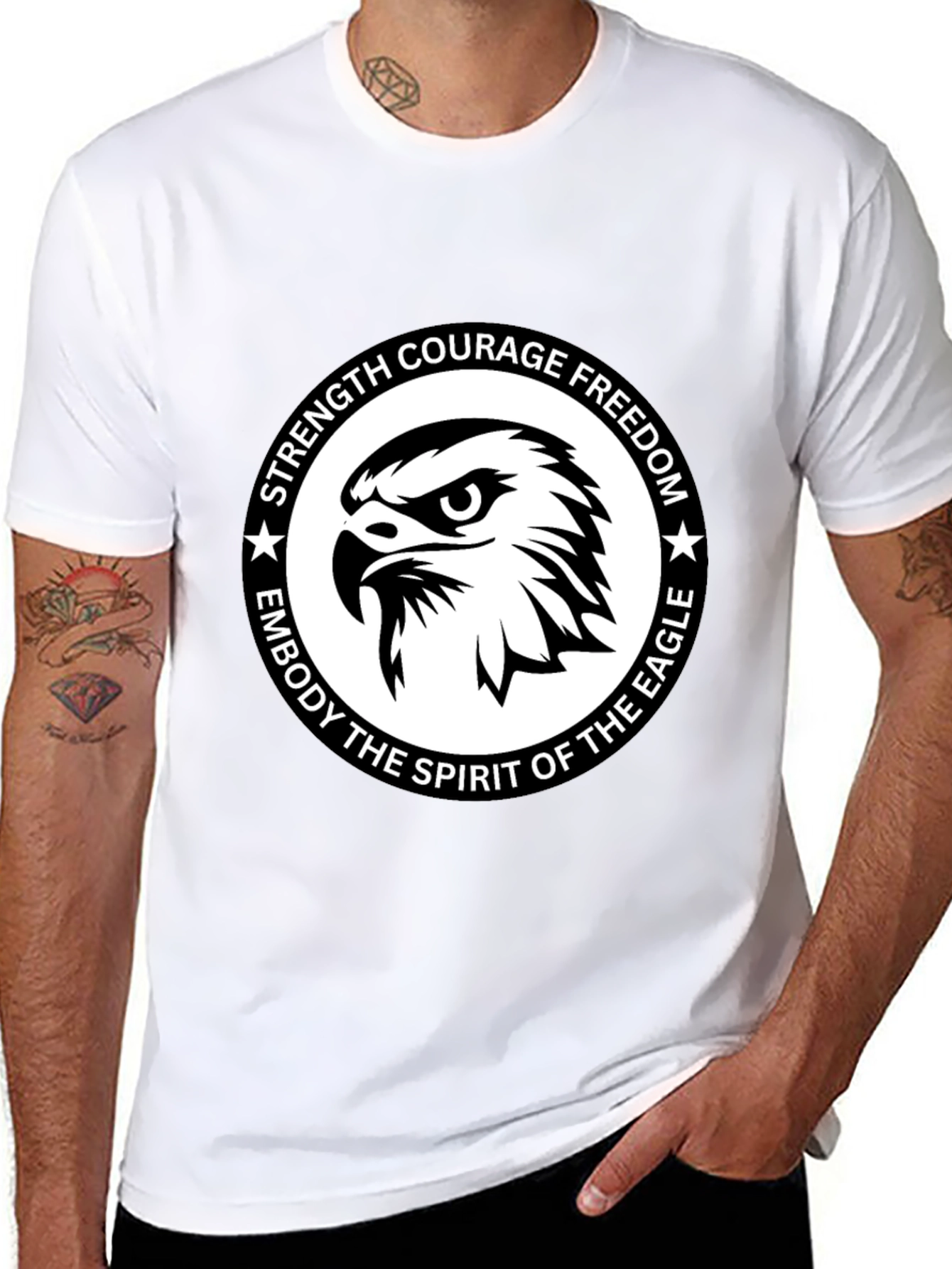 Eagle Spirit Graphic Tee - Strength & Freedom