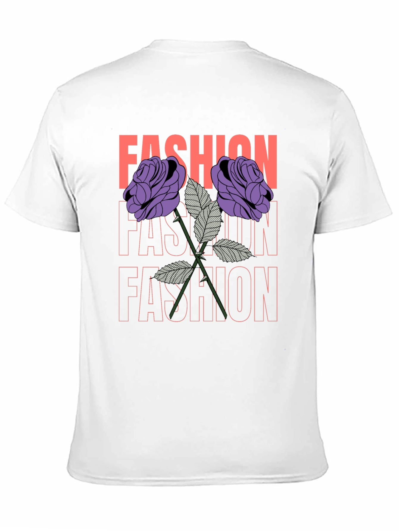 Fashion Roses Graphic Tee - Trendy Unisex T-Shirt