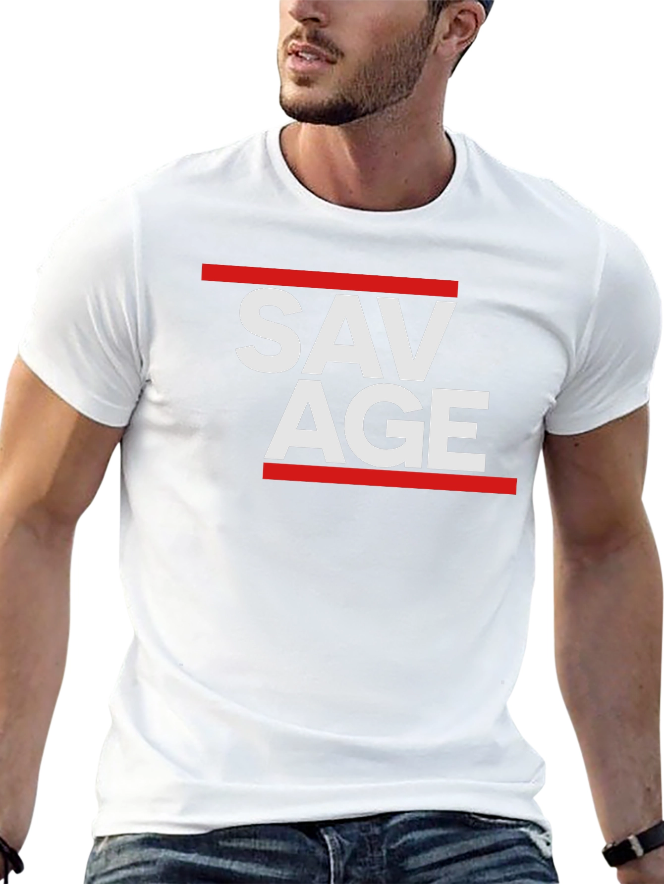 Savage Graphic Tee - Bold Statement T-Shirt