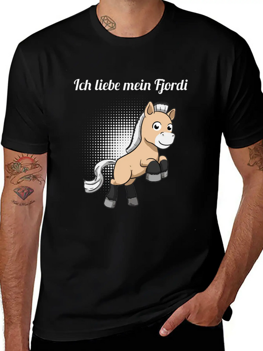 I Love My Fjordi Norwegian Horse Fjord Horse Unisex Casual T-Shirt – Clean Design For Daily Comfort