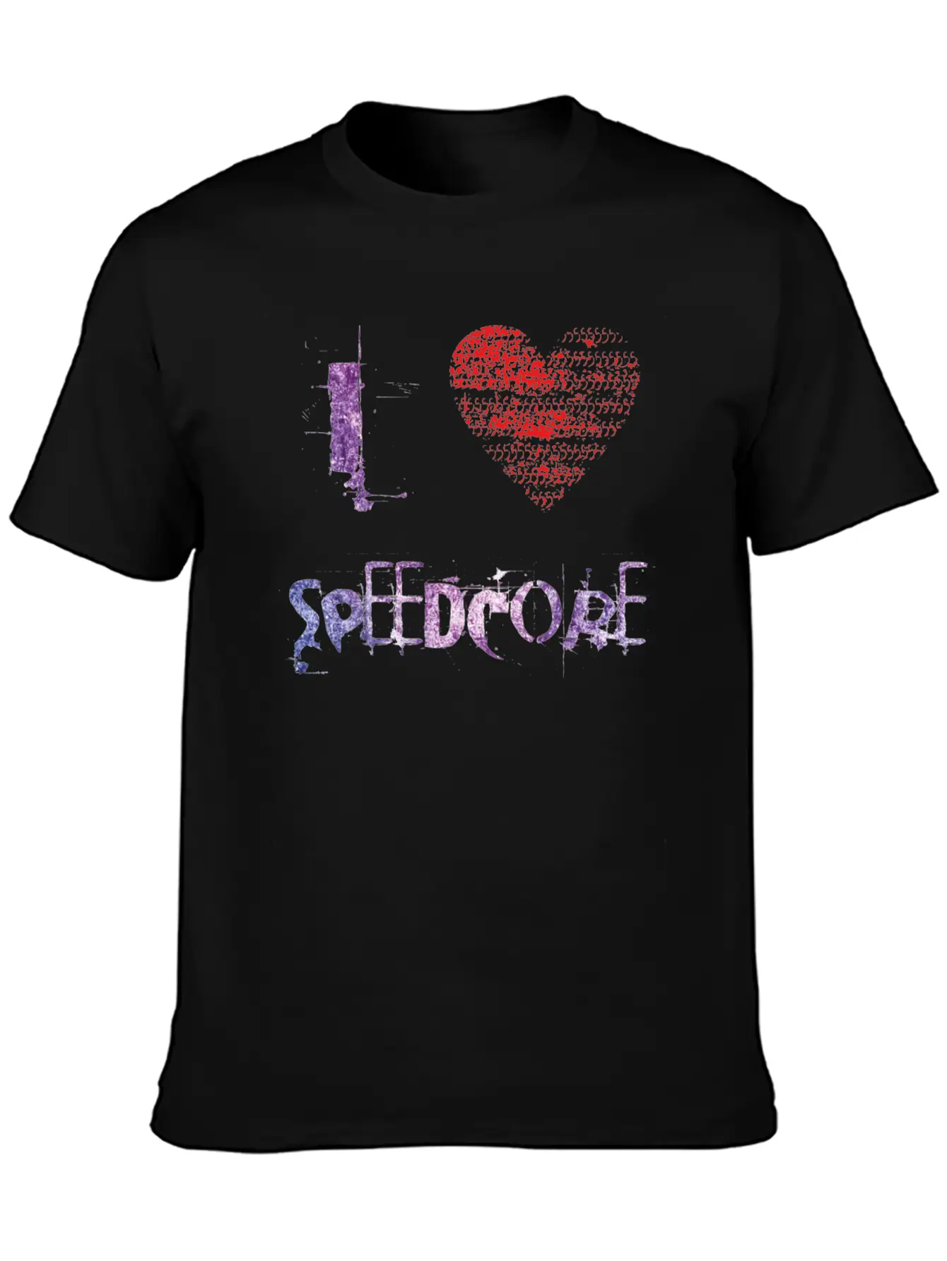 I Love SPEEDCORE Techno Hardtekk Raver Festival Unisex Casual T-Shirt – Clean Design For Daily Comfort