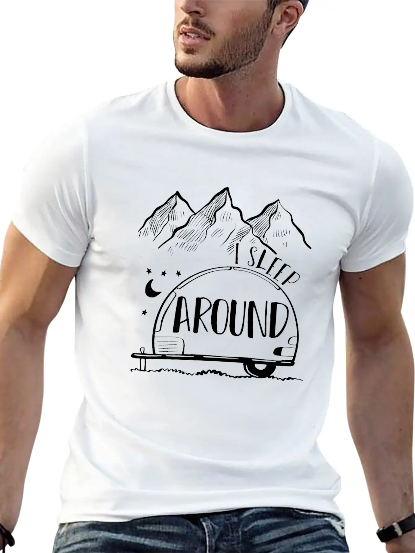 I Sleep Around Unisex Casual T-Shirt – Clean Design For Daily Comfort