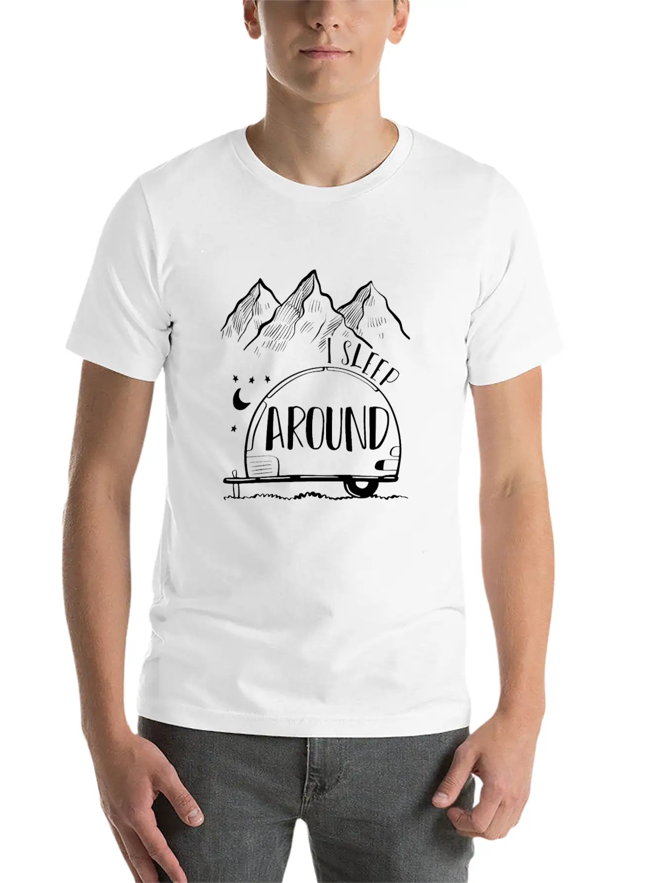 I Sleep Around Unisex Casual T-Shirt – Clean Design For Daily Comfort