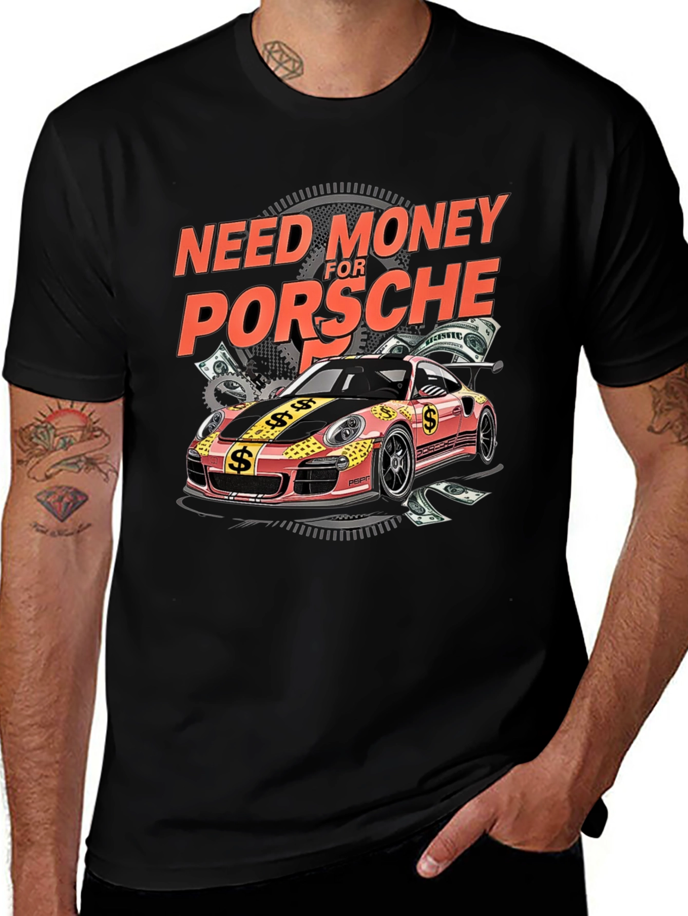 Need Money for Porsche Graphic Tee