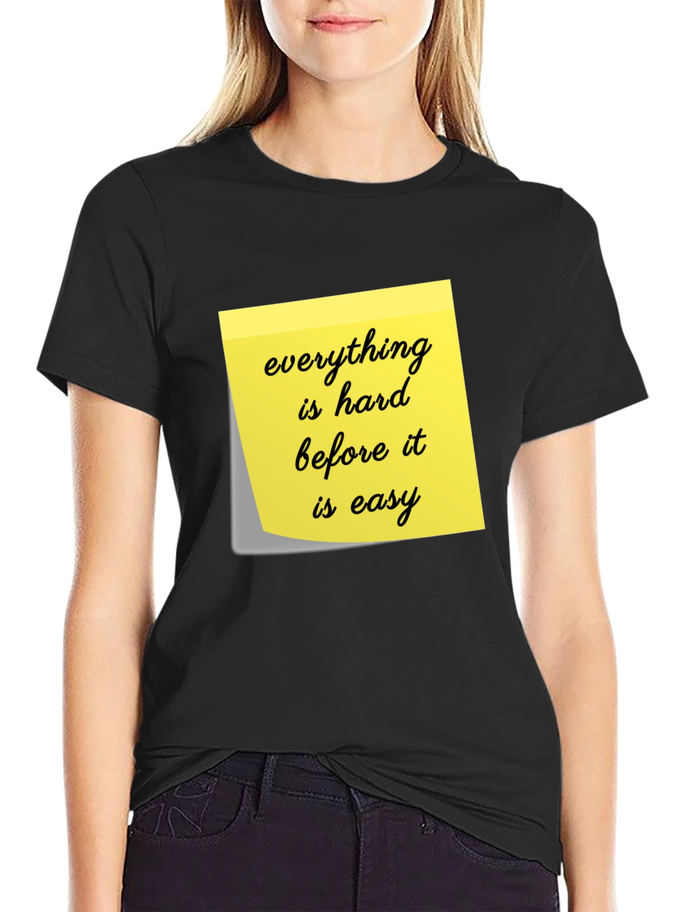 Motivational T-Shirt - Everything Is Hard