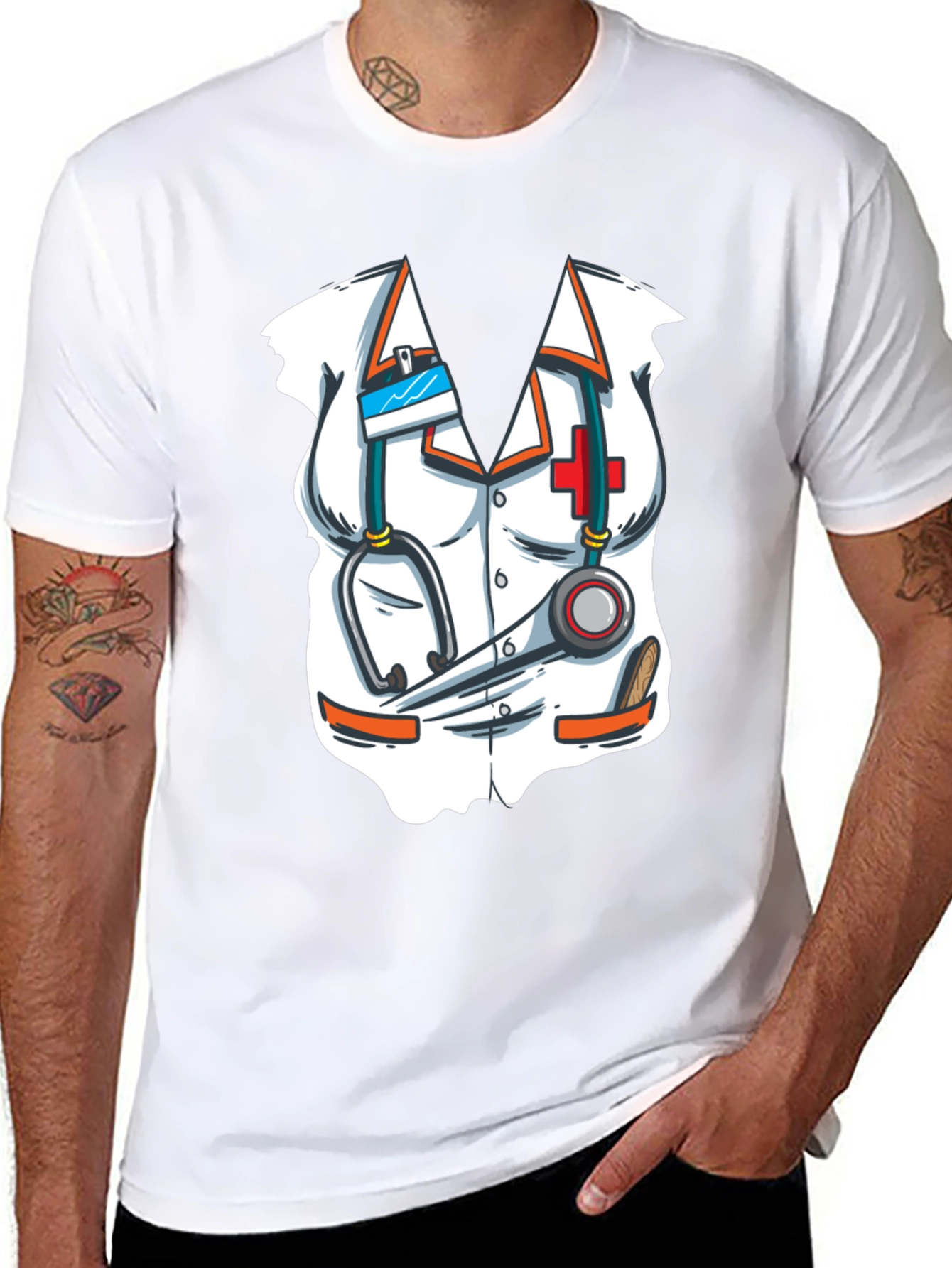 Novelty Doctor Outfit T-Shirt - Costume Tee