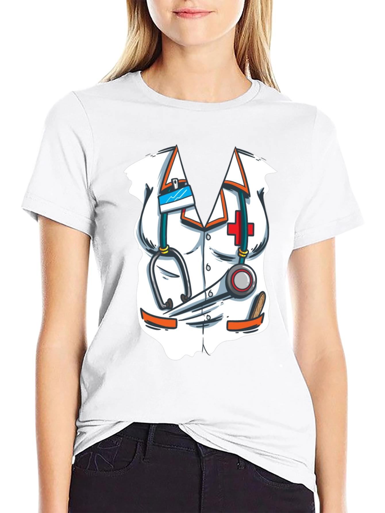 Novelty Doctor Outfit T-Shirt - Costume Tee
