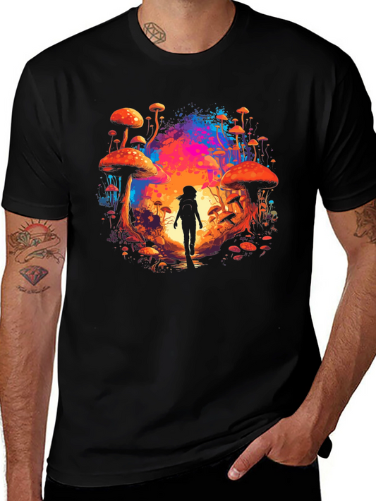 Mushroom Forest Graphic Tee - Stylish & Unique Design