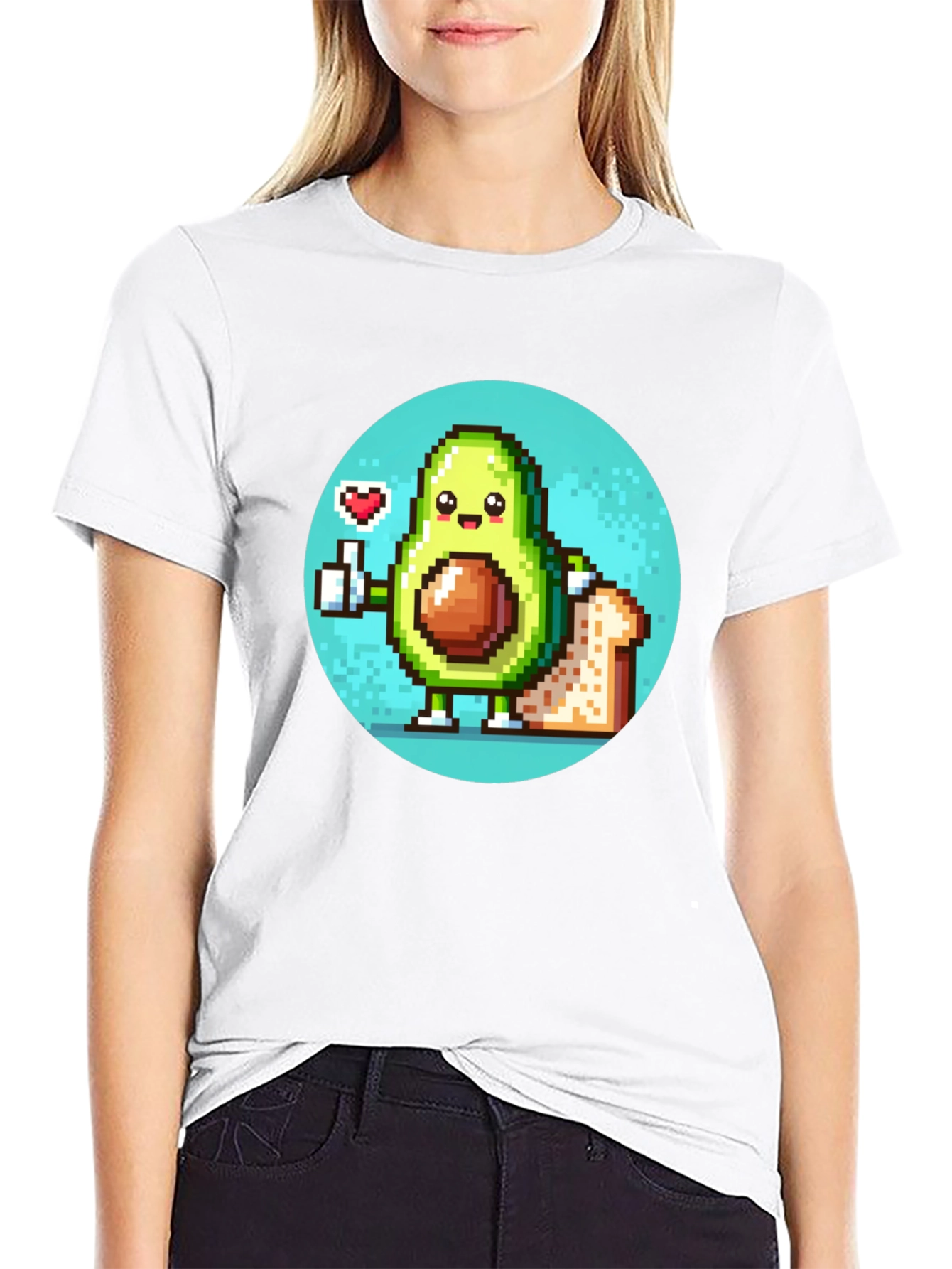 Avocado Toast Pixel Art T-Shirt
