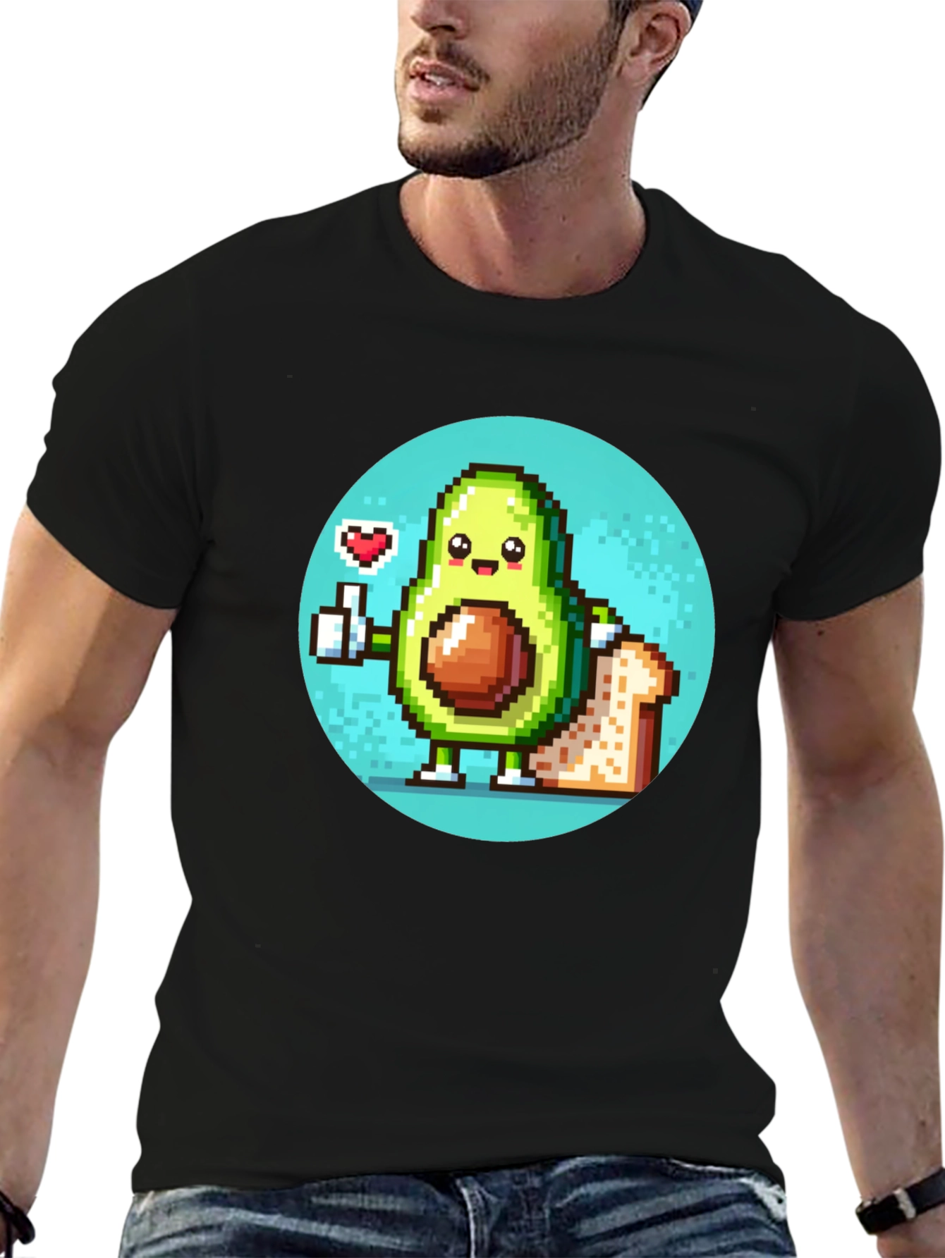 Avocado Toast Pixel Art T-Shirt
