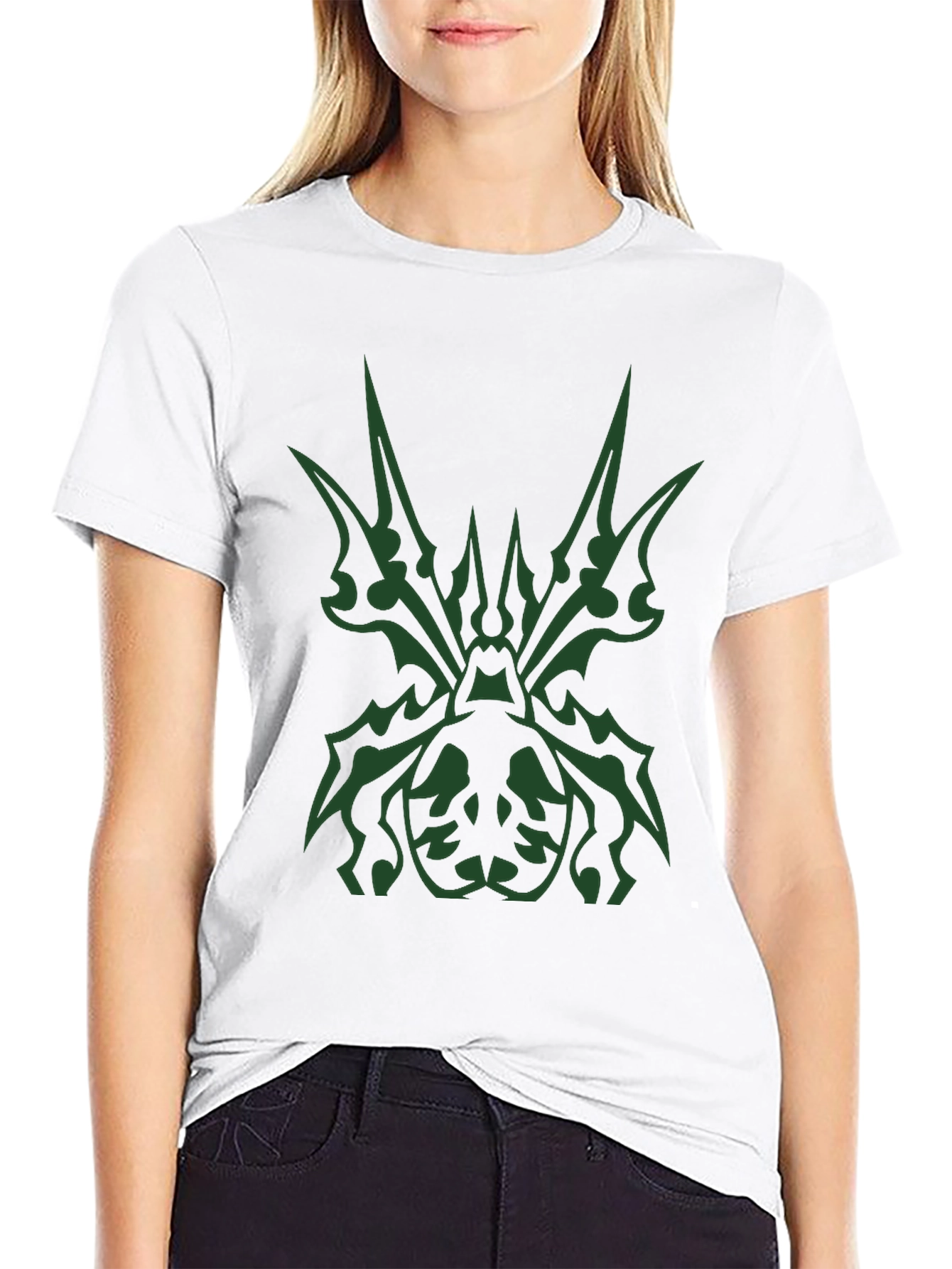 Tribal Spider Graphic Black T-Shirt