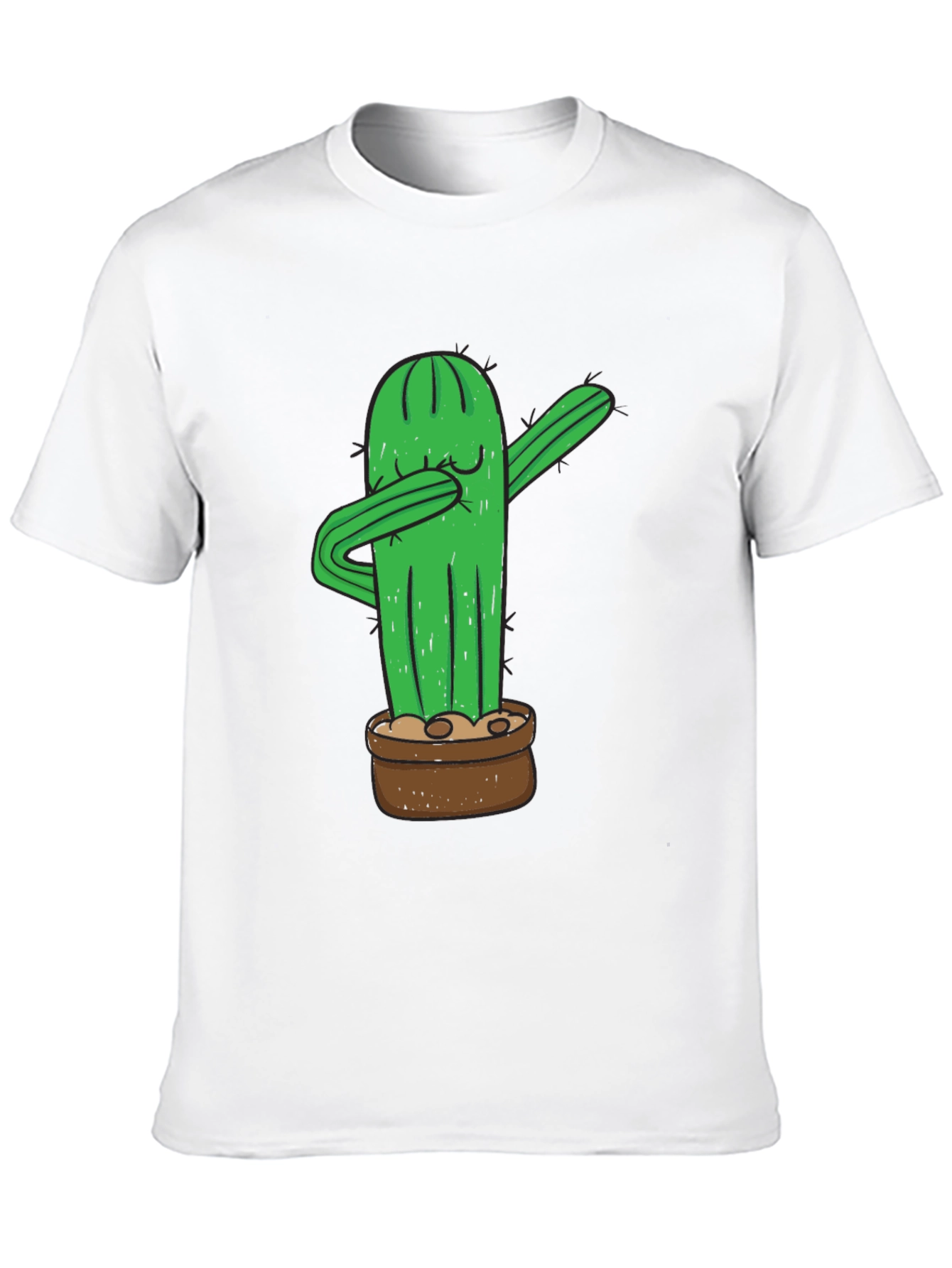 Dabbing Cactus Graphic Tee - Funny Plant Lover Shirt
